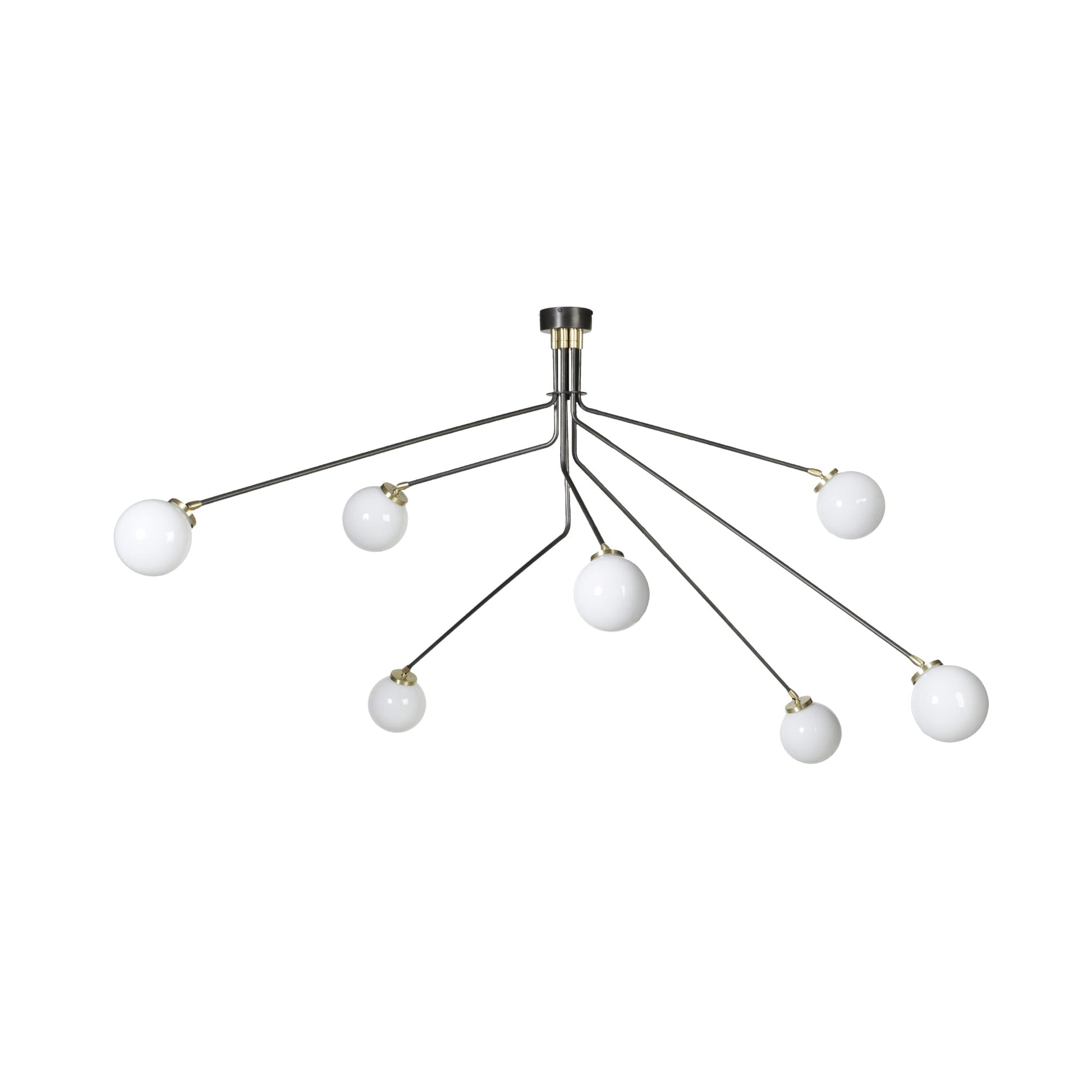 Vatnuvyo Modern Minimalist Brass Metal Glass Ceiling Lamp - Lamp Copper