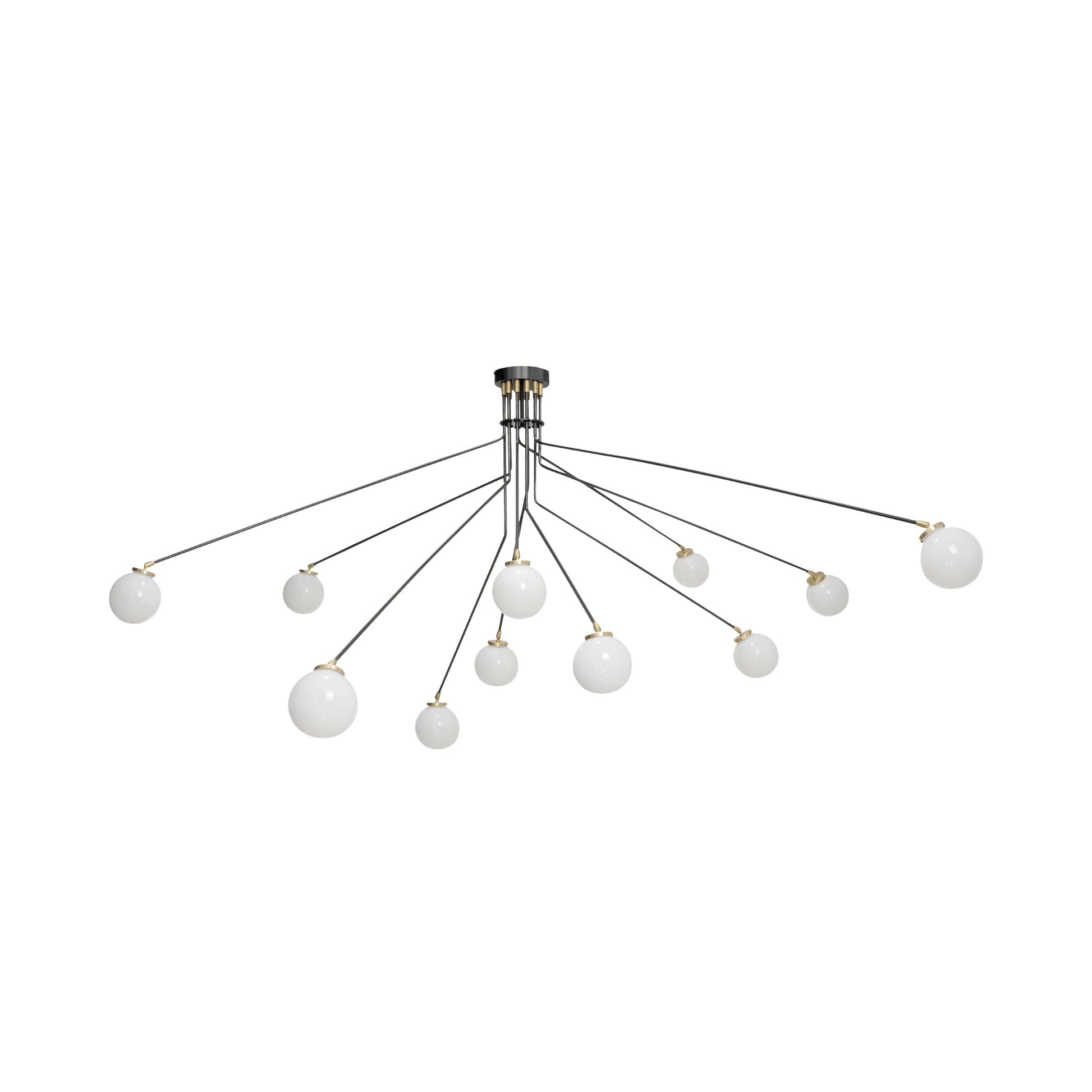 Vatnuvyo Modern Minimalist Brass Metal Glass Ceiling Lamp - Lamp Copper