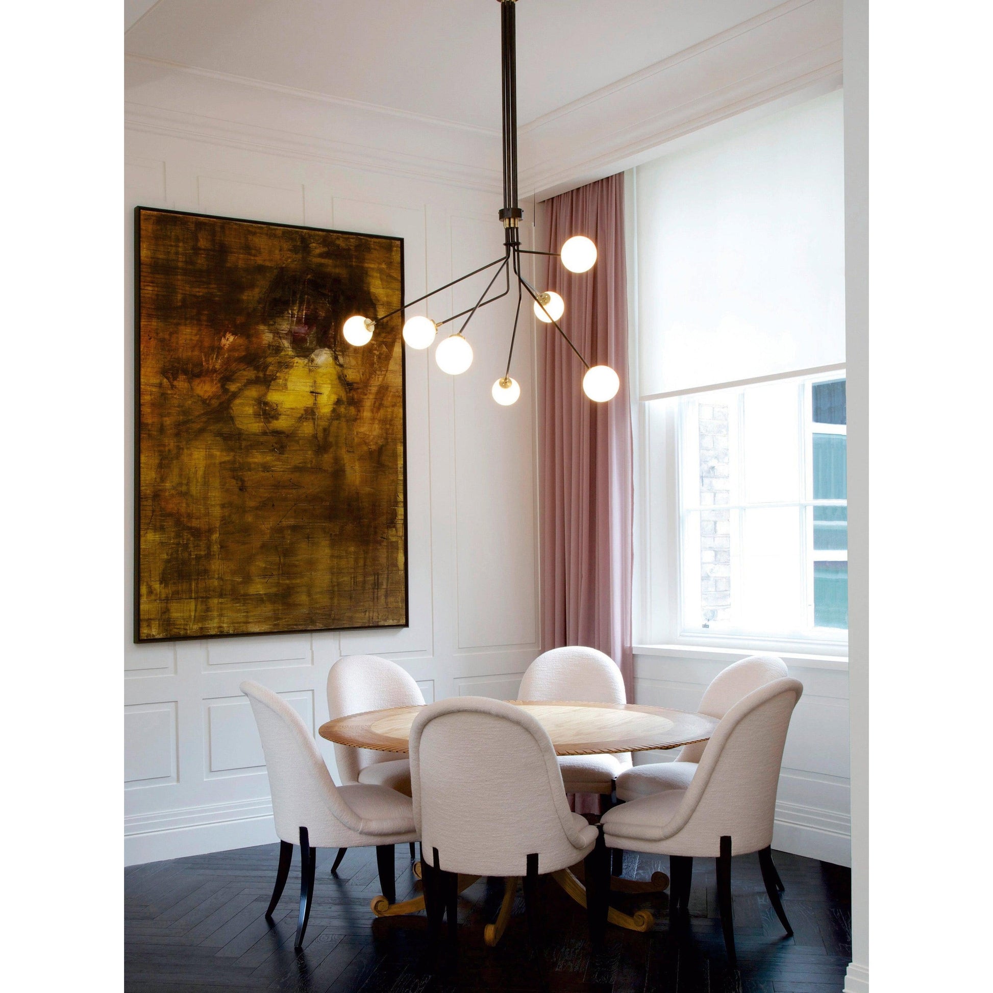 Vatnuvyo Modern Minimalist Brass Metal Glass Ceiling Lamp - Lamp Copper