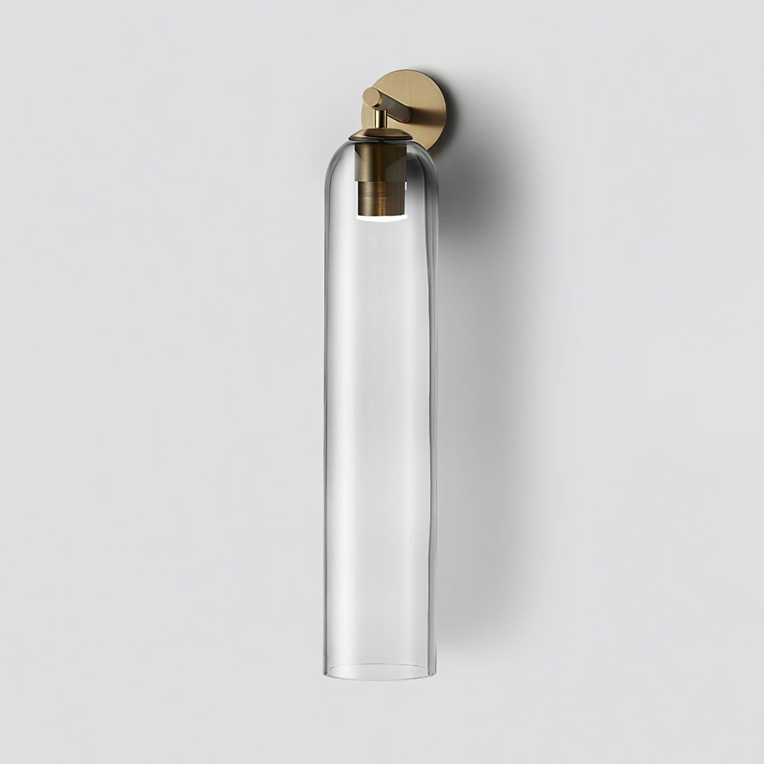 June Glass Indoor Wall Lamp Cylindrical - Lamp Copper