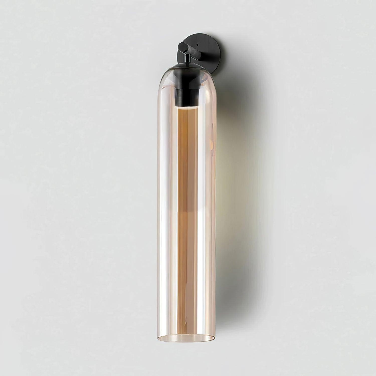 June Glass Indoor Wall Lamp Cylindrical - Lamp Copper