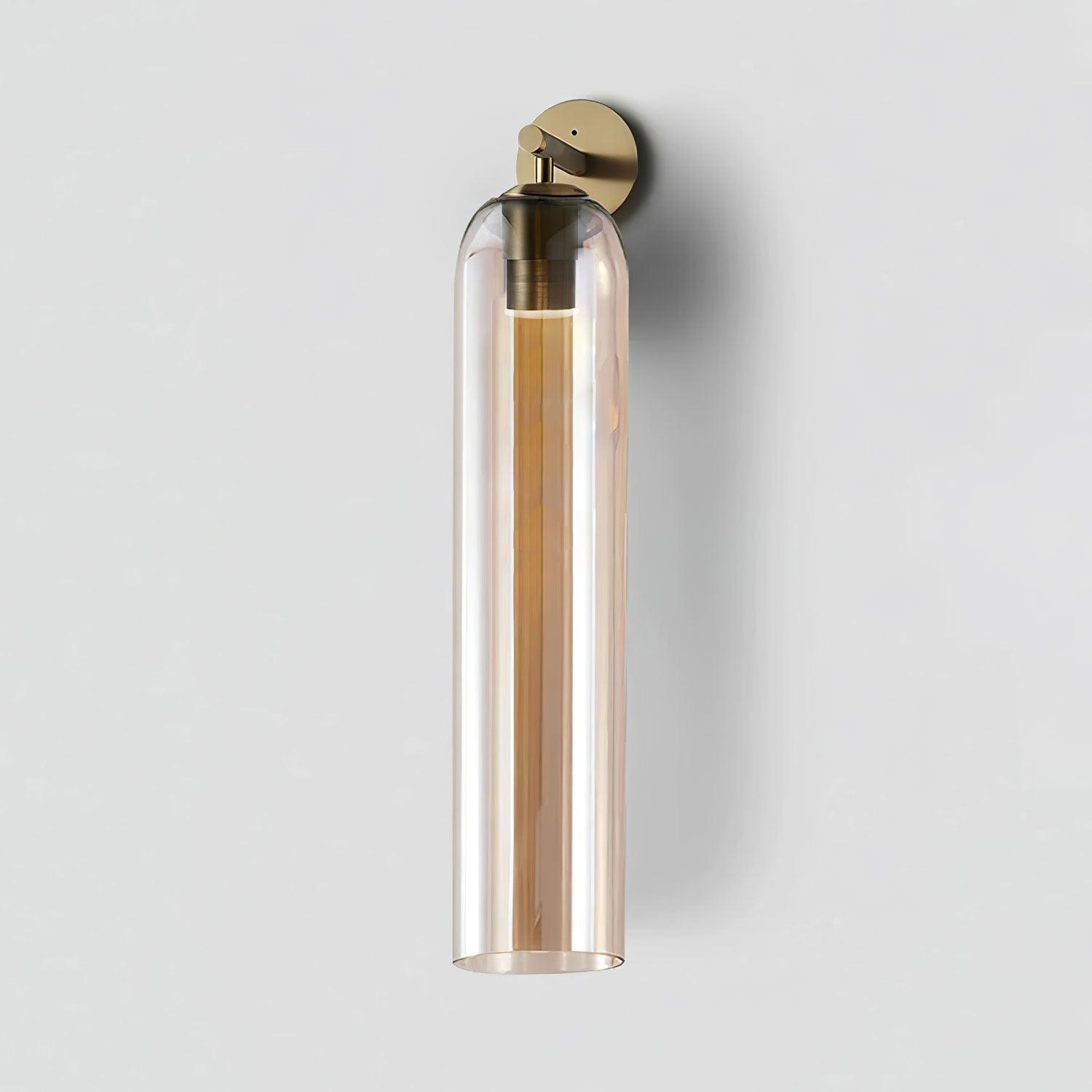 June Glass Indoor Wall Lamp Cylindrical - Lamp Copper