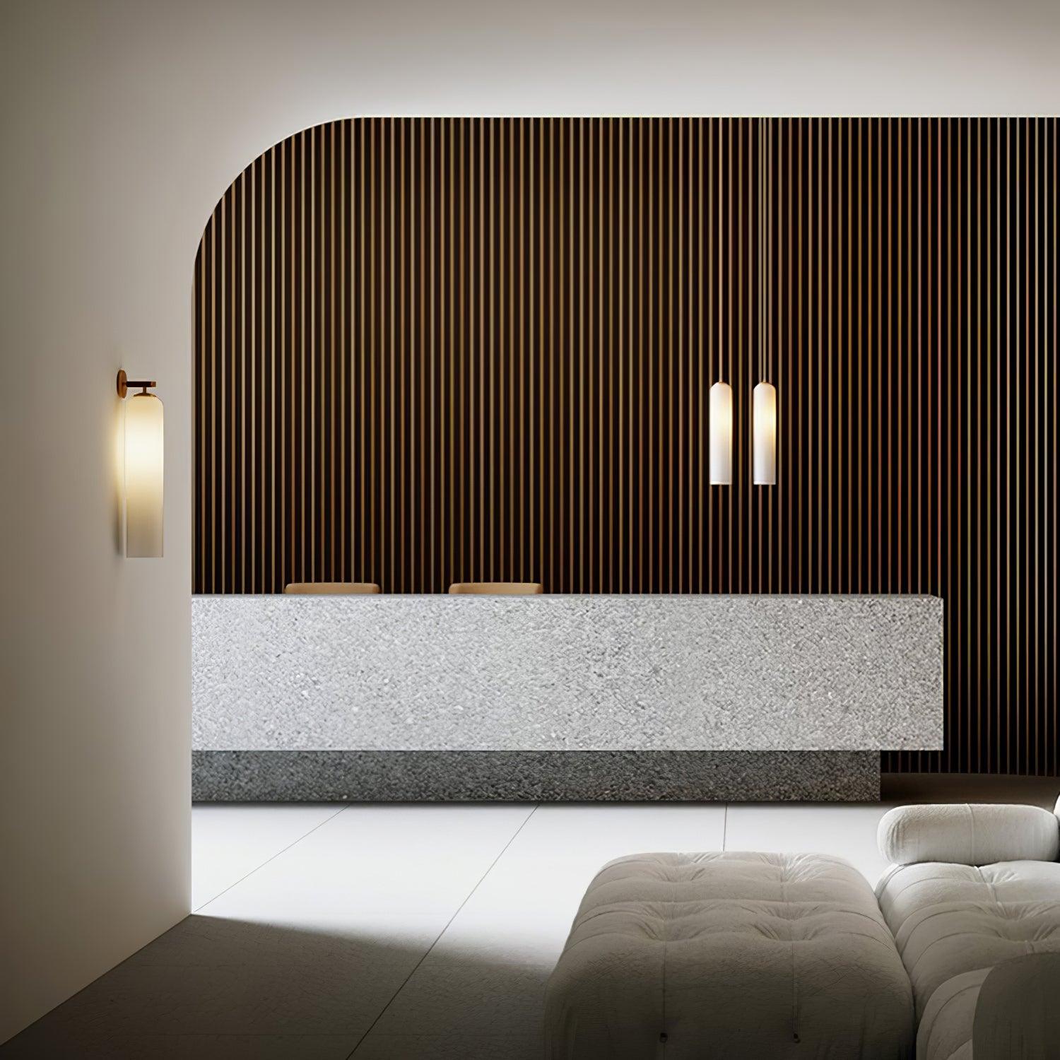 June Glass Indoor Wall Lamp Cylindrical - Lamp Copper