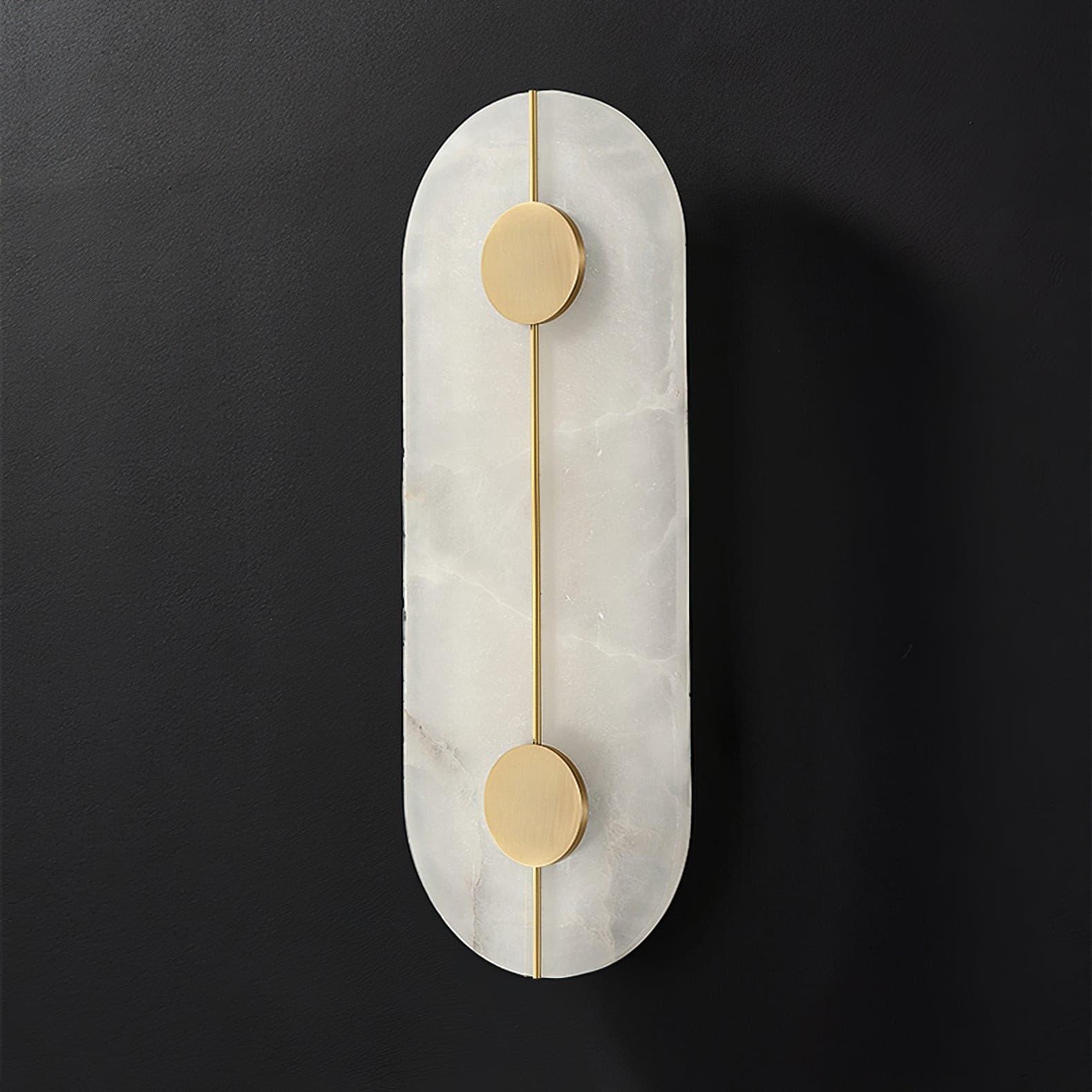 Citheira Minimalist Alabaster Wall Light - Lamp Copper