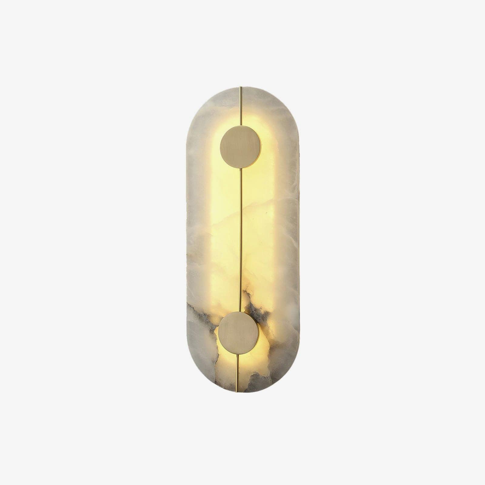 Citheira Minimalist Alabaster Wall Light - Lamp Copper
