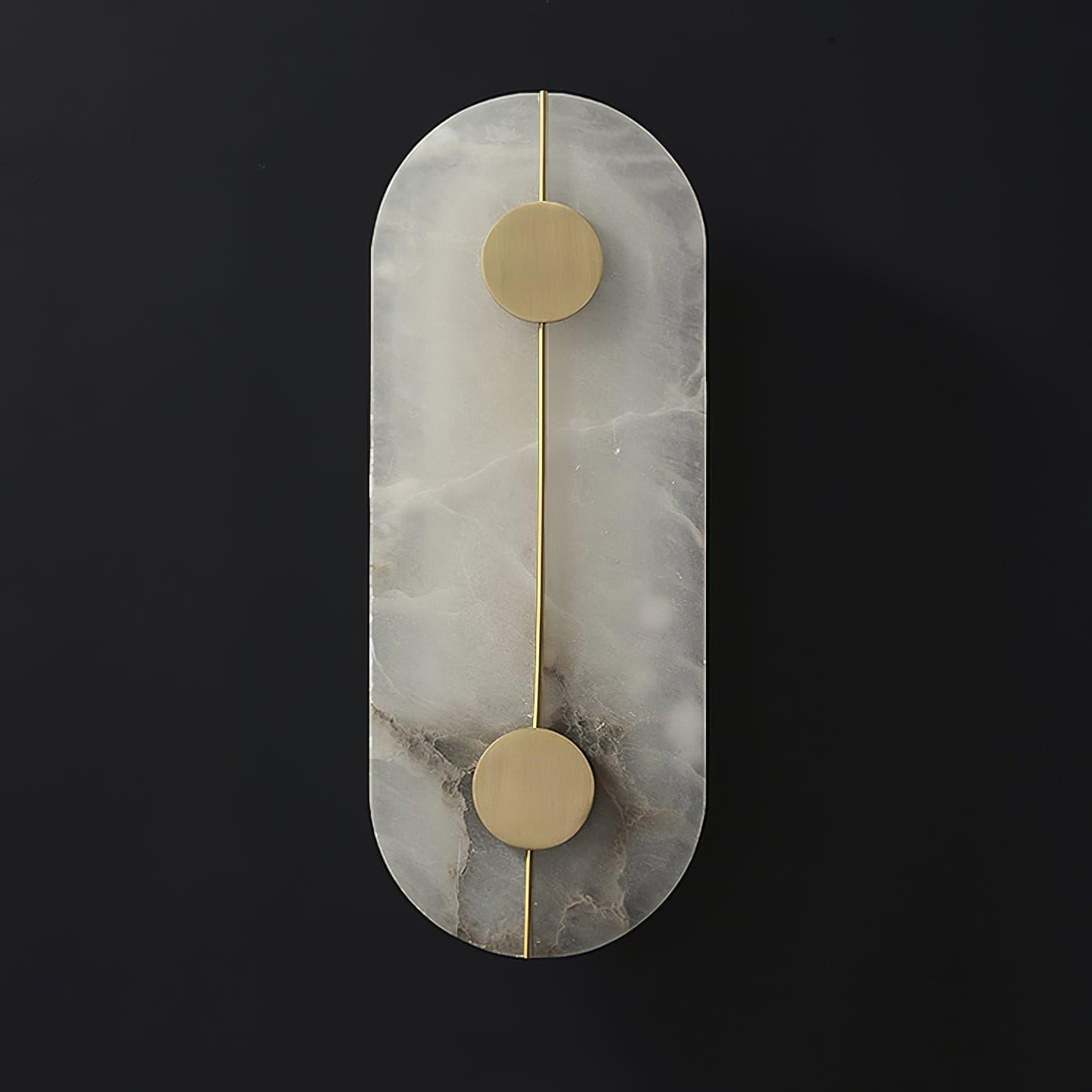 Citheira Minimalist Alabaster Wall Light - Lamp Copper