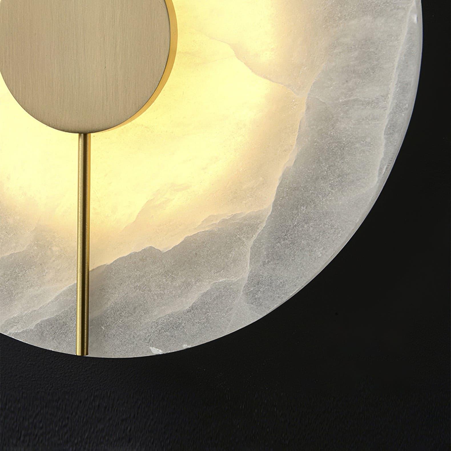 Citheira Minimalist Alabaster Wall Light - Lamp Copper