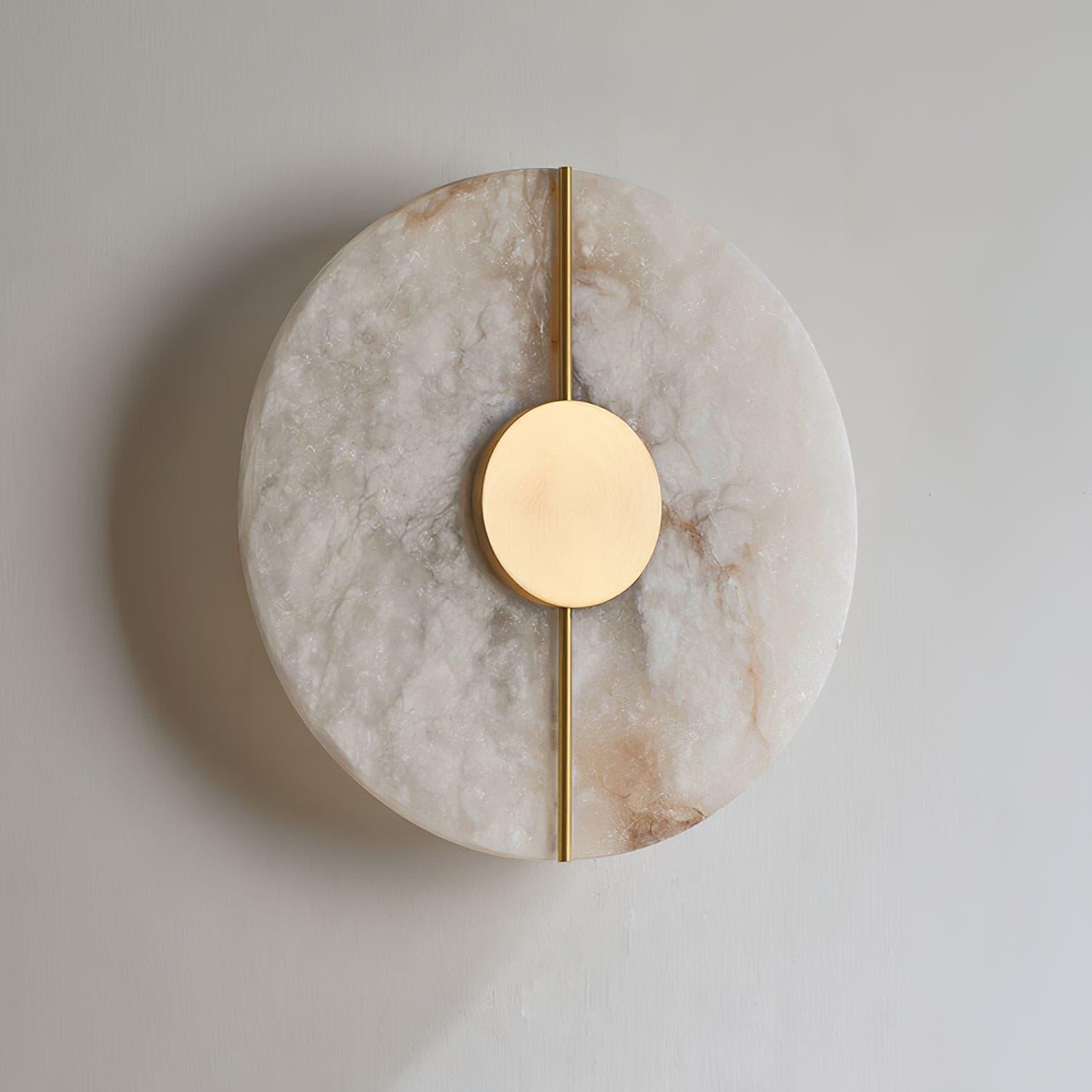 Citheira Minimalist Alabaster Wall Light - Lamp Copper