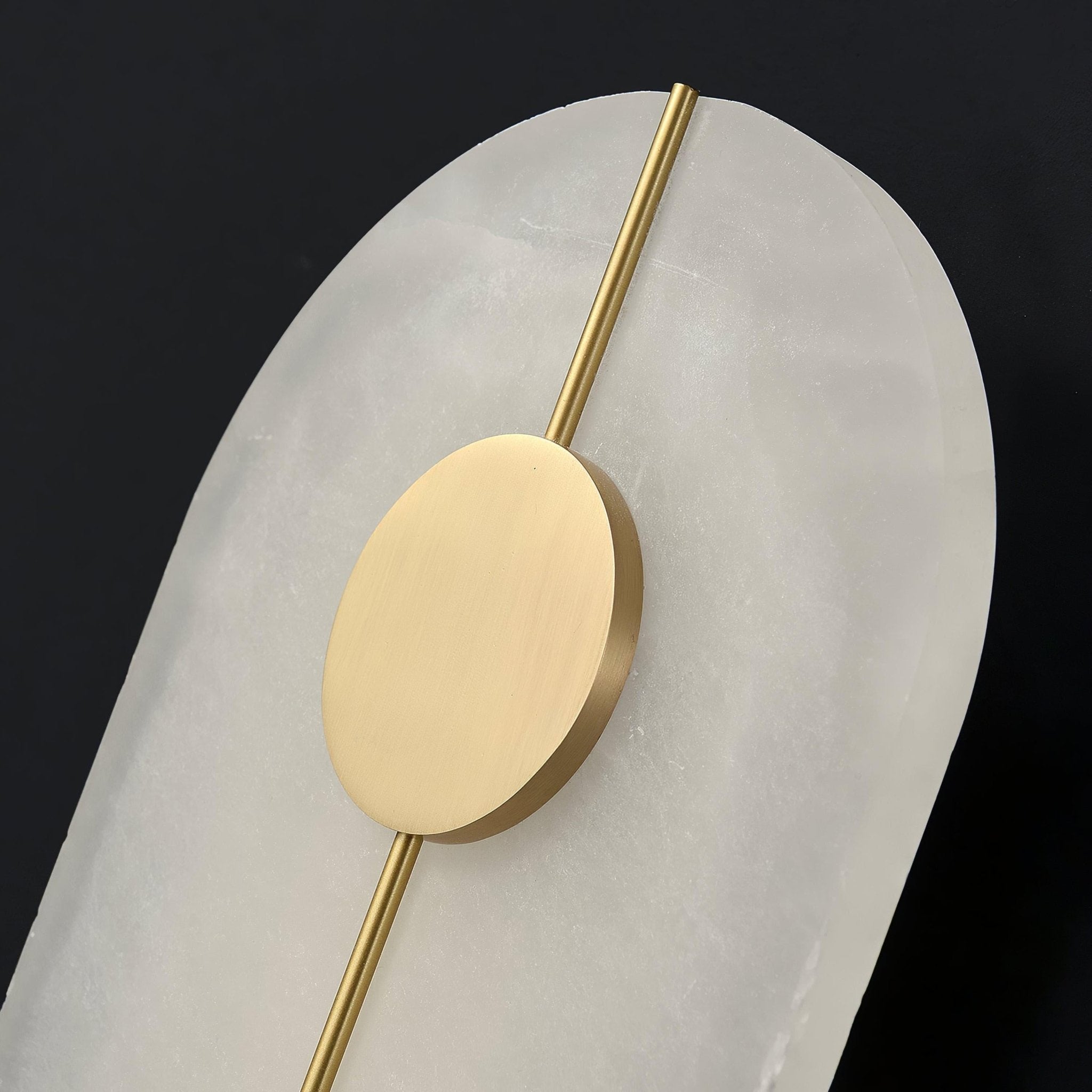 Citheira Minimalist Alabaster Wall Light - Lamp Copper