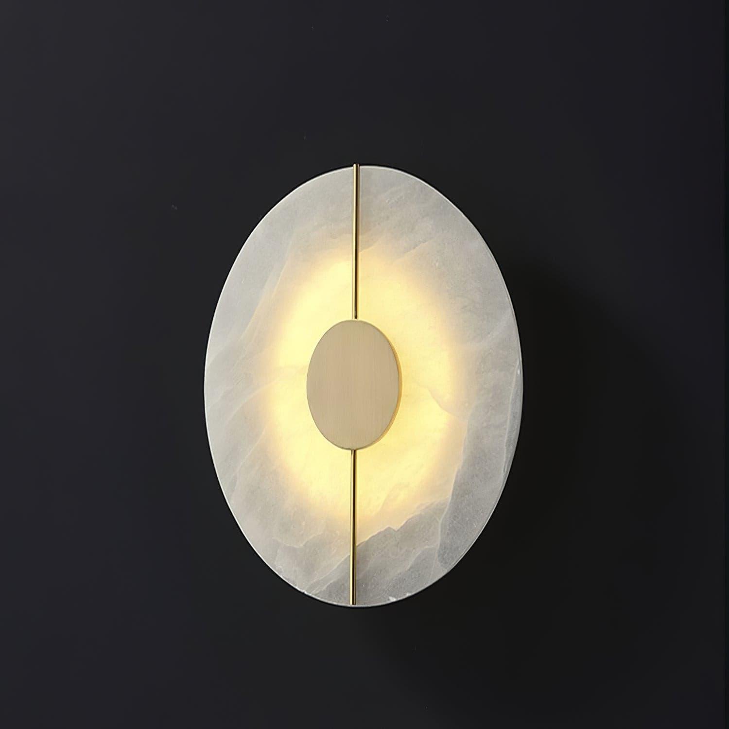 Citheira Minimalist Alabaster Wall Light - Lamp Copper