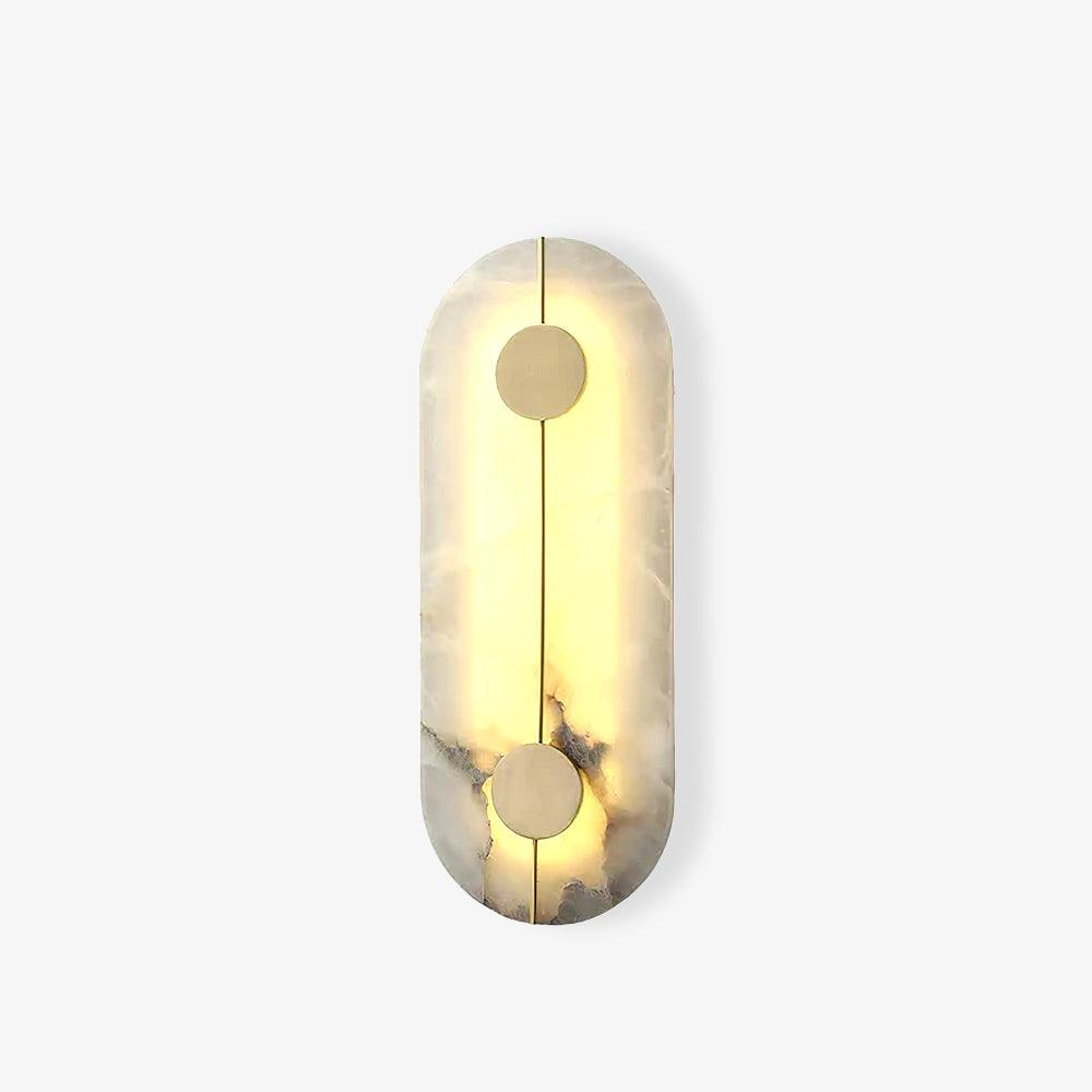 Citheira Minimalist Alabaster Wall Light - Lamp Copper