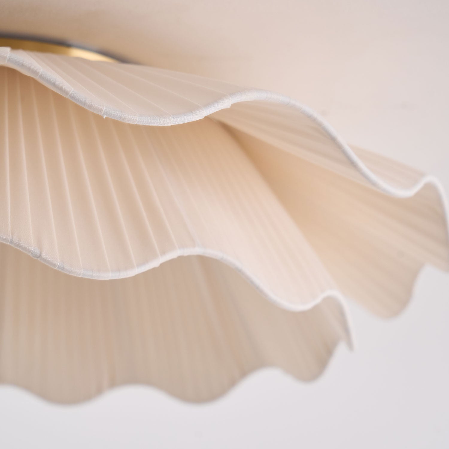Tirah Fabric Wave Ceiling Light Brass - Lamp Copper