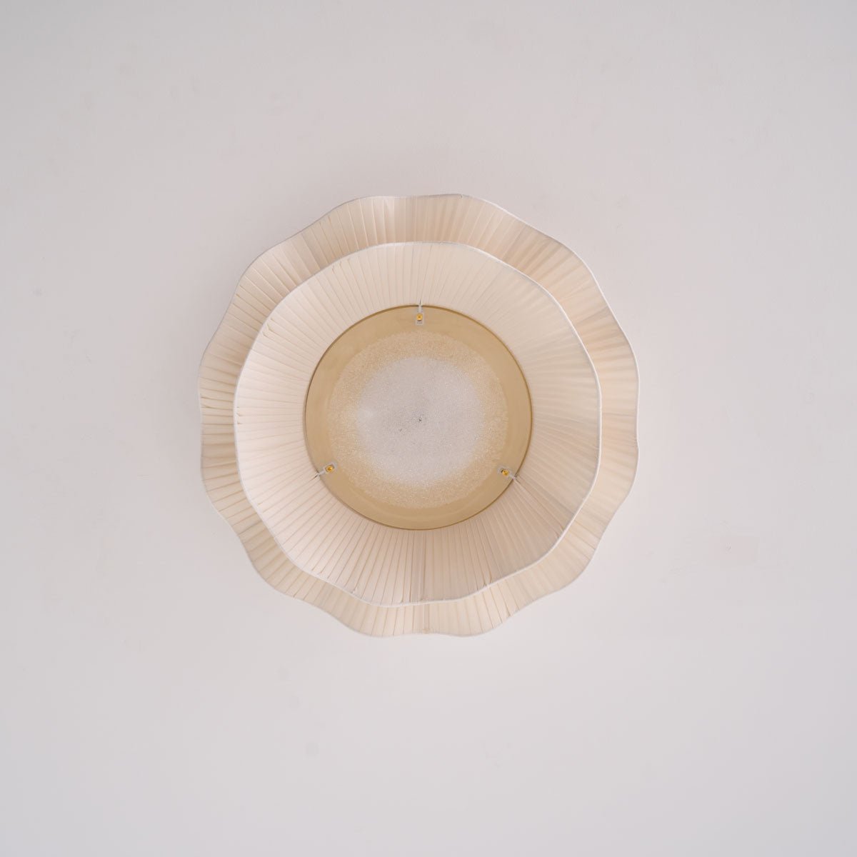 Tirah Fabric Wave Ceiling Light Brass - Lamp Copper