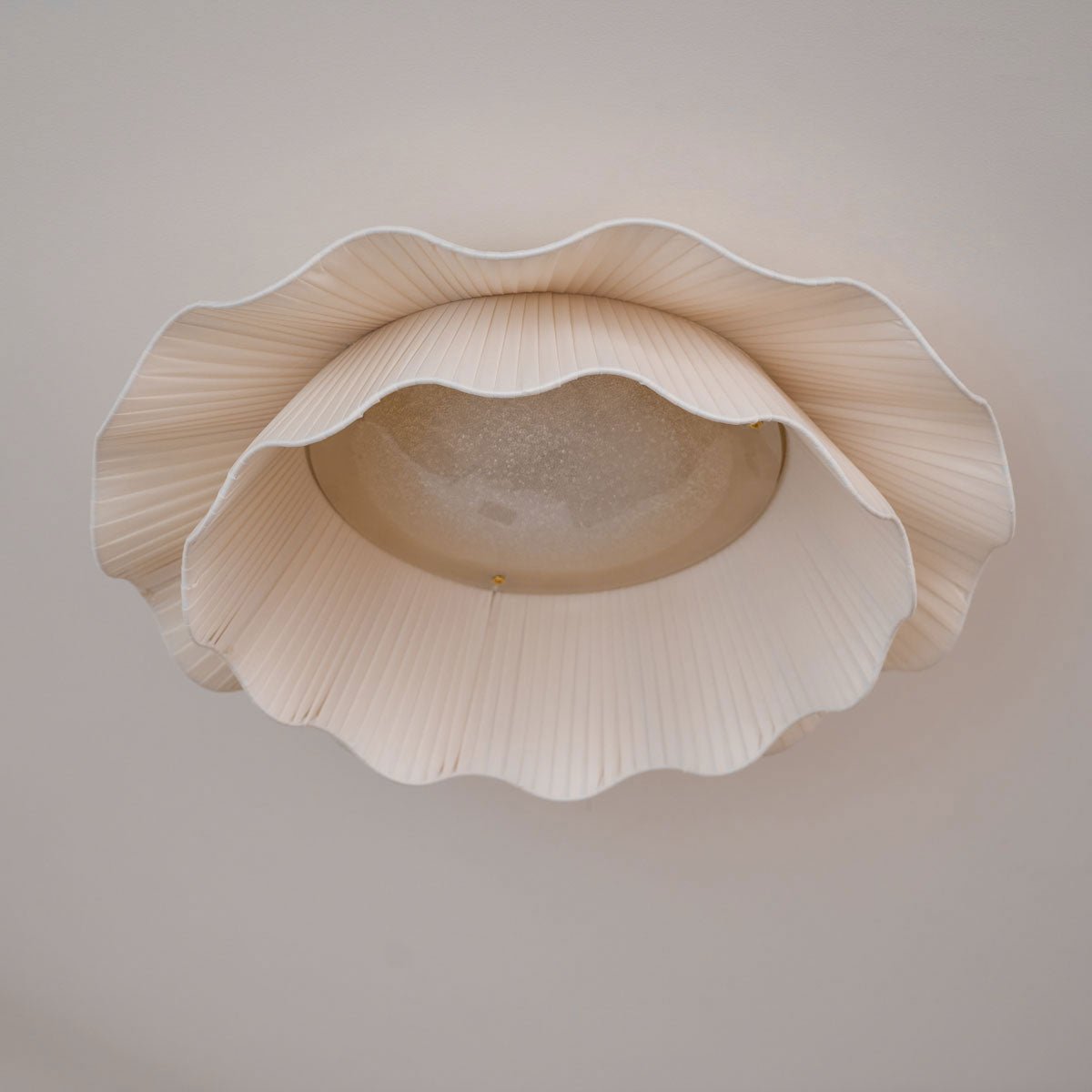 Tirah Fabric Wave Ceiling Light Brass - Lamp Copper