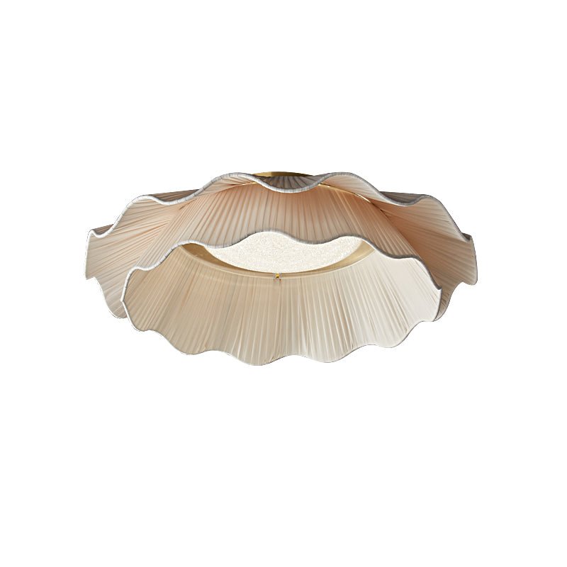 Tirah Fabric Wave Ceiling Light Brass - Lamp Copper