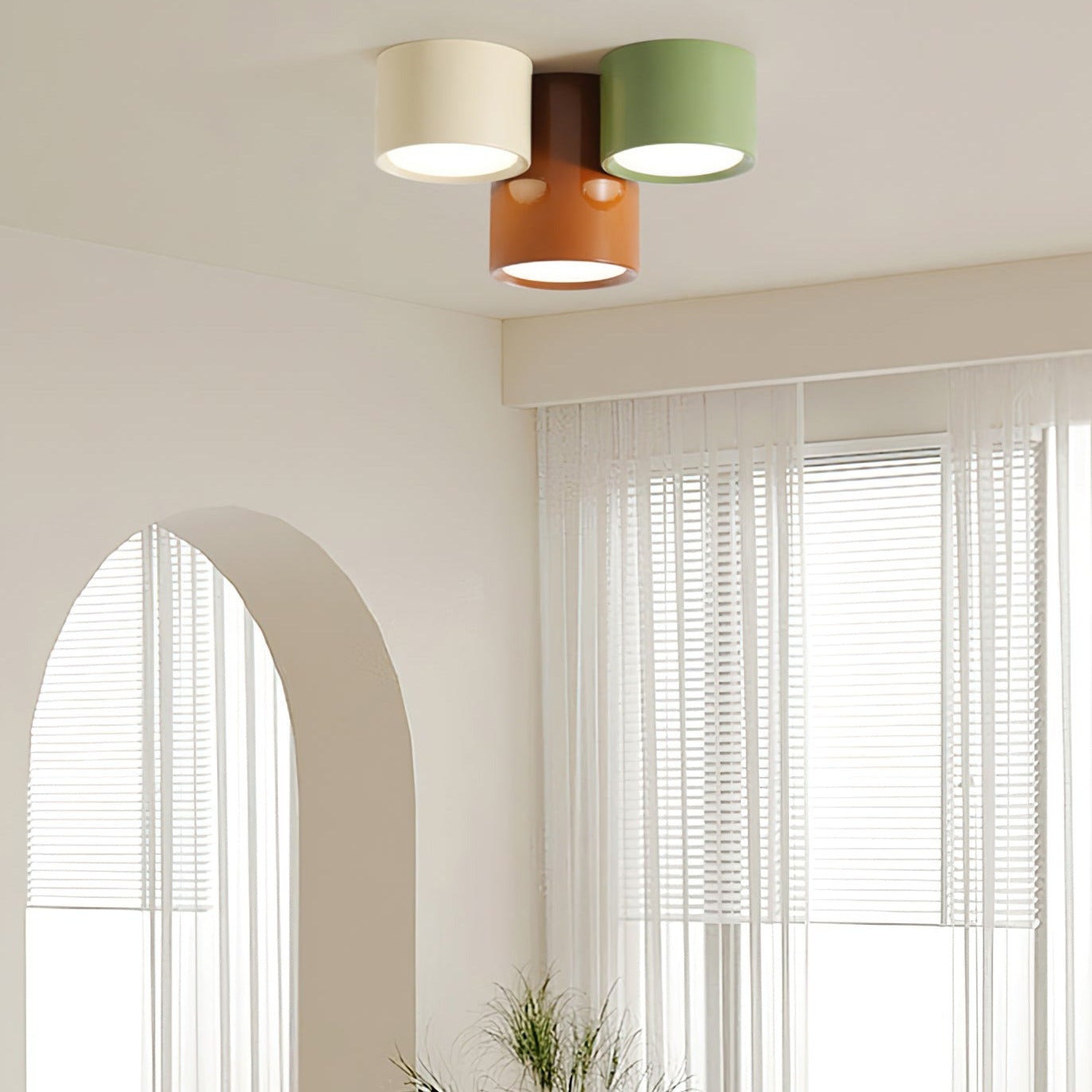 Puln Combination Ceiling Light Colorful - Lamp Copper