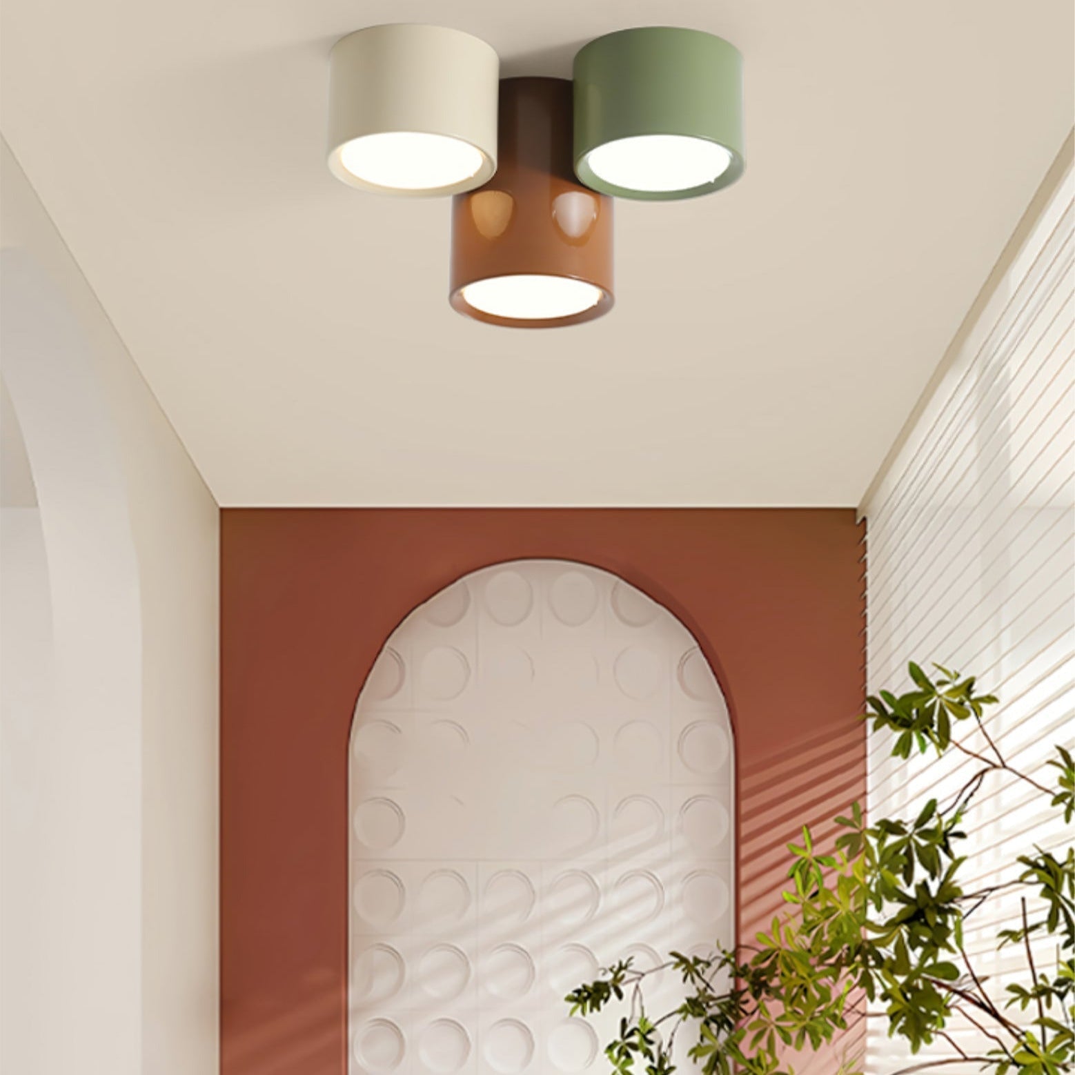 Puln Combination Ceiling Light Colorful - Lamp Copper