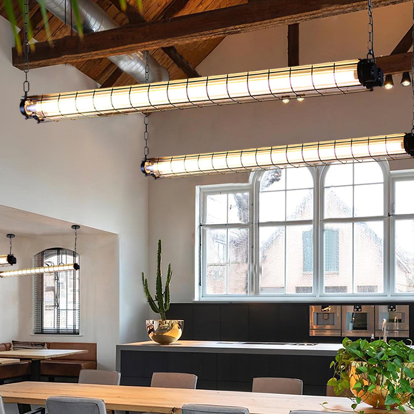 Arsorisra Industrial Linear Pendant Light - Lamp Copper