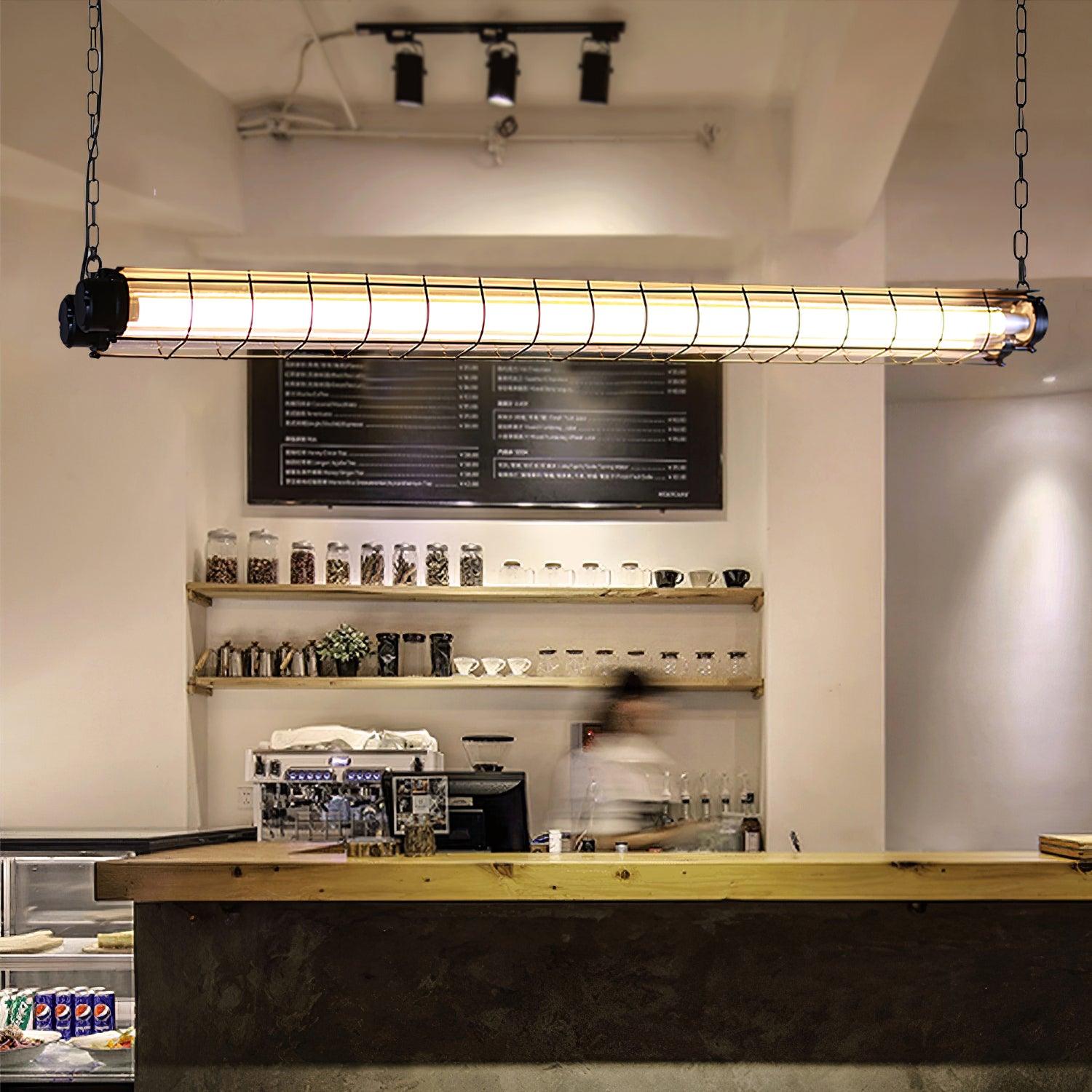 Arsorisra Industrial Linear Pendant Light - Lamp Copper