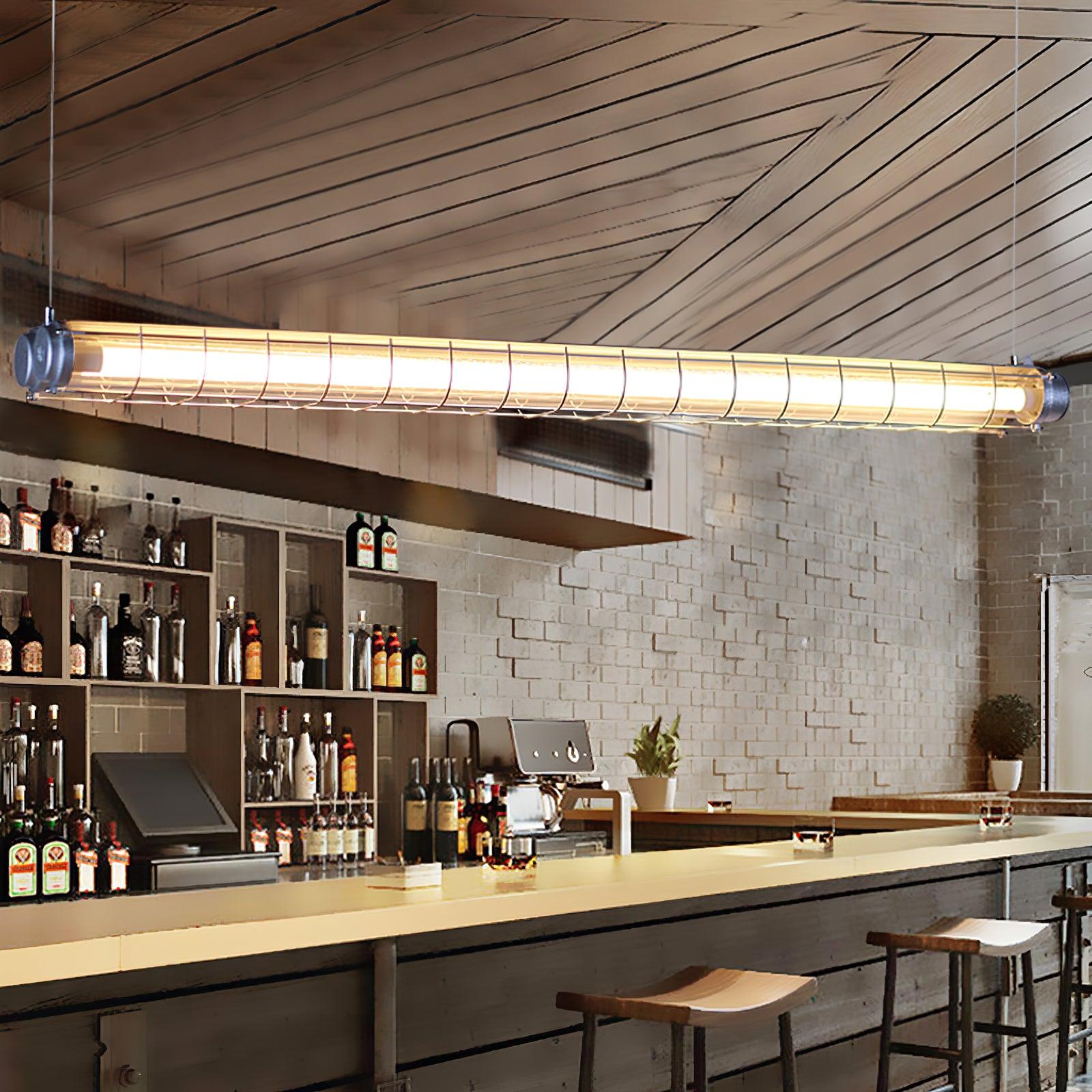 Arsorisra Industrial Linear Pendant Light - Lamp Copper