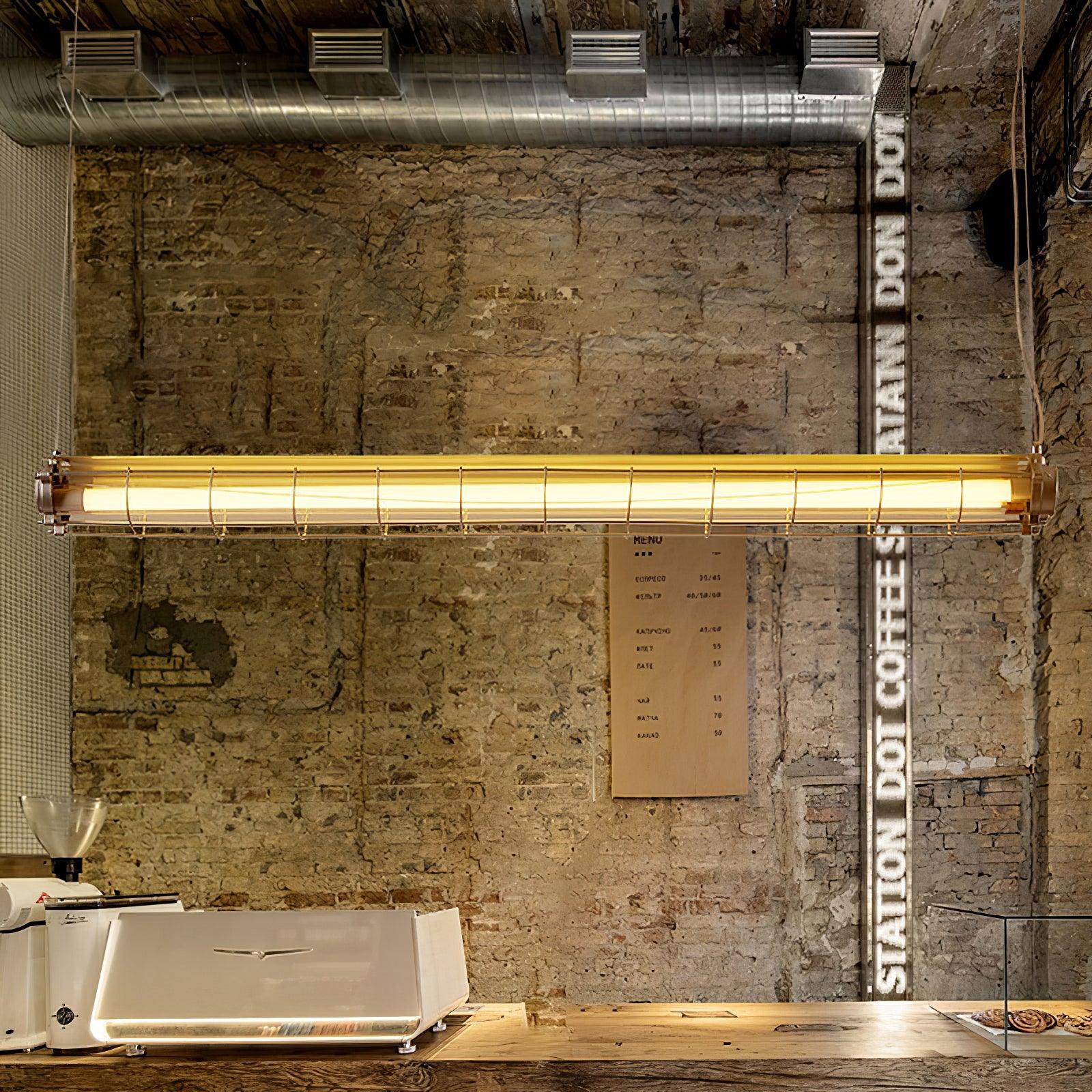 Arsorisra Industrial Linear Pendant Light - Lamp Copper