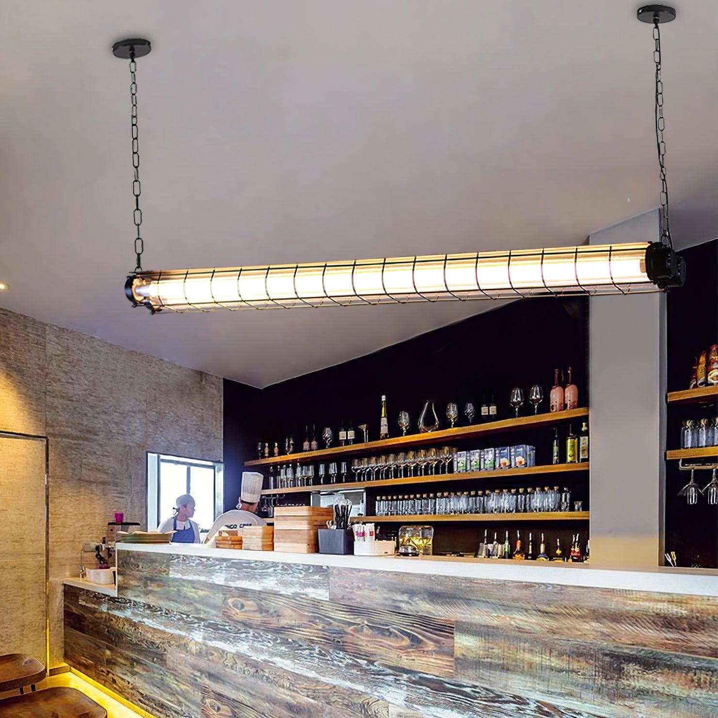 Arsorisra Industrial Linear Pendant Light - Lamp Copper