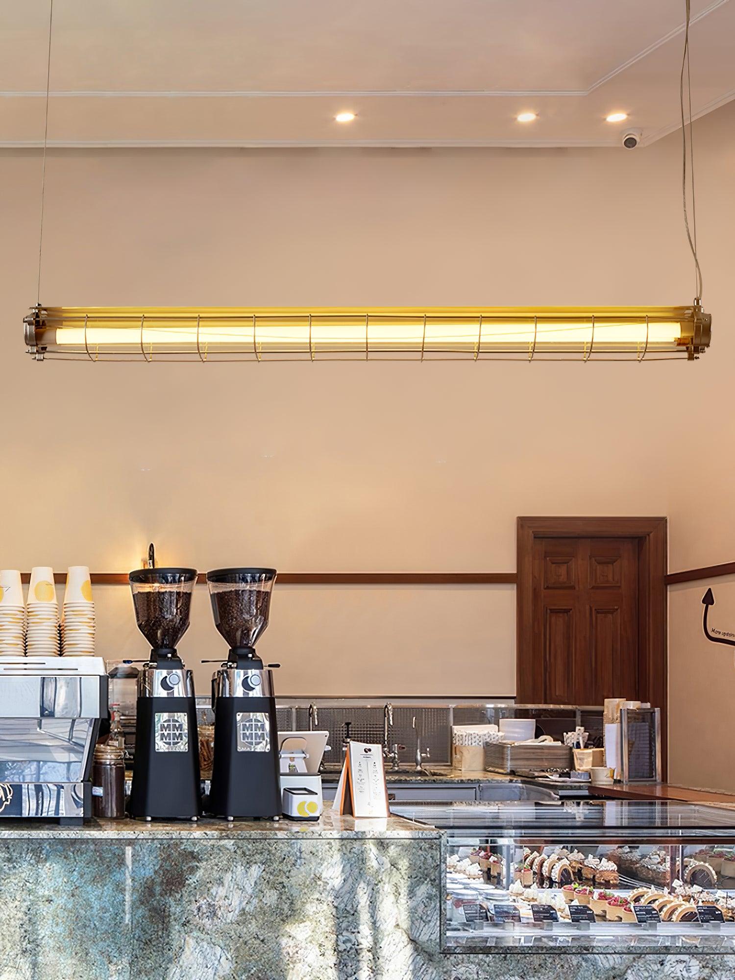 Arsorisra Industrial Linear Pendant Light - Lamp Copper