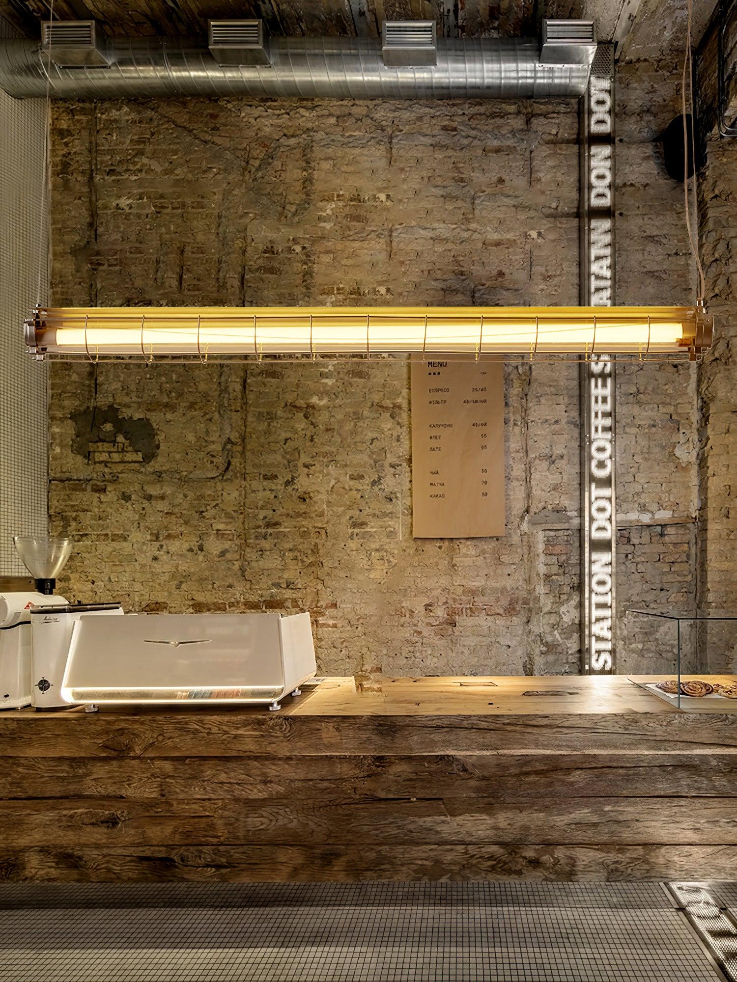 Arsorisra Industrial Linear Pendant Light - Lamp Copper
