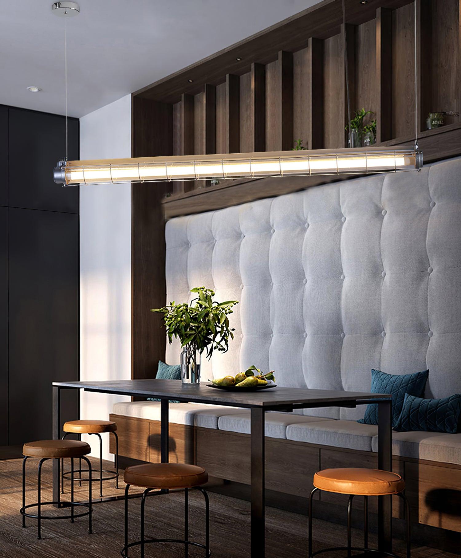 Arsorisra Industrial Linear Pendant Light - Lamp Copper