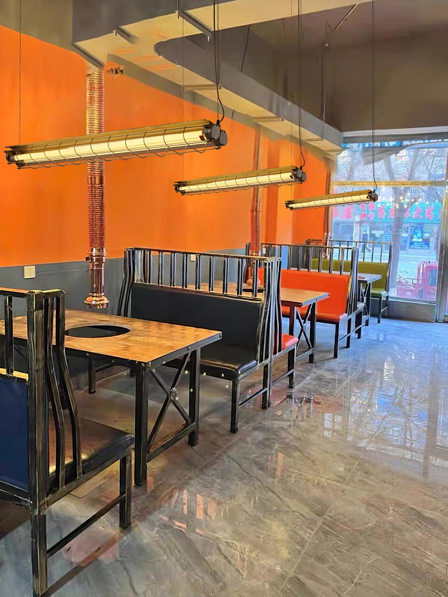 Arsorisra Industrial Linear Pendant Light - Lamp Copper
