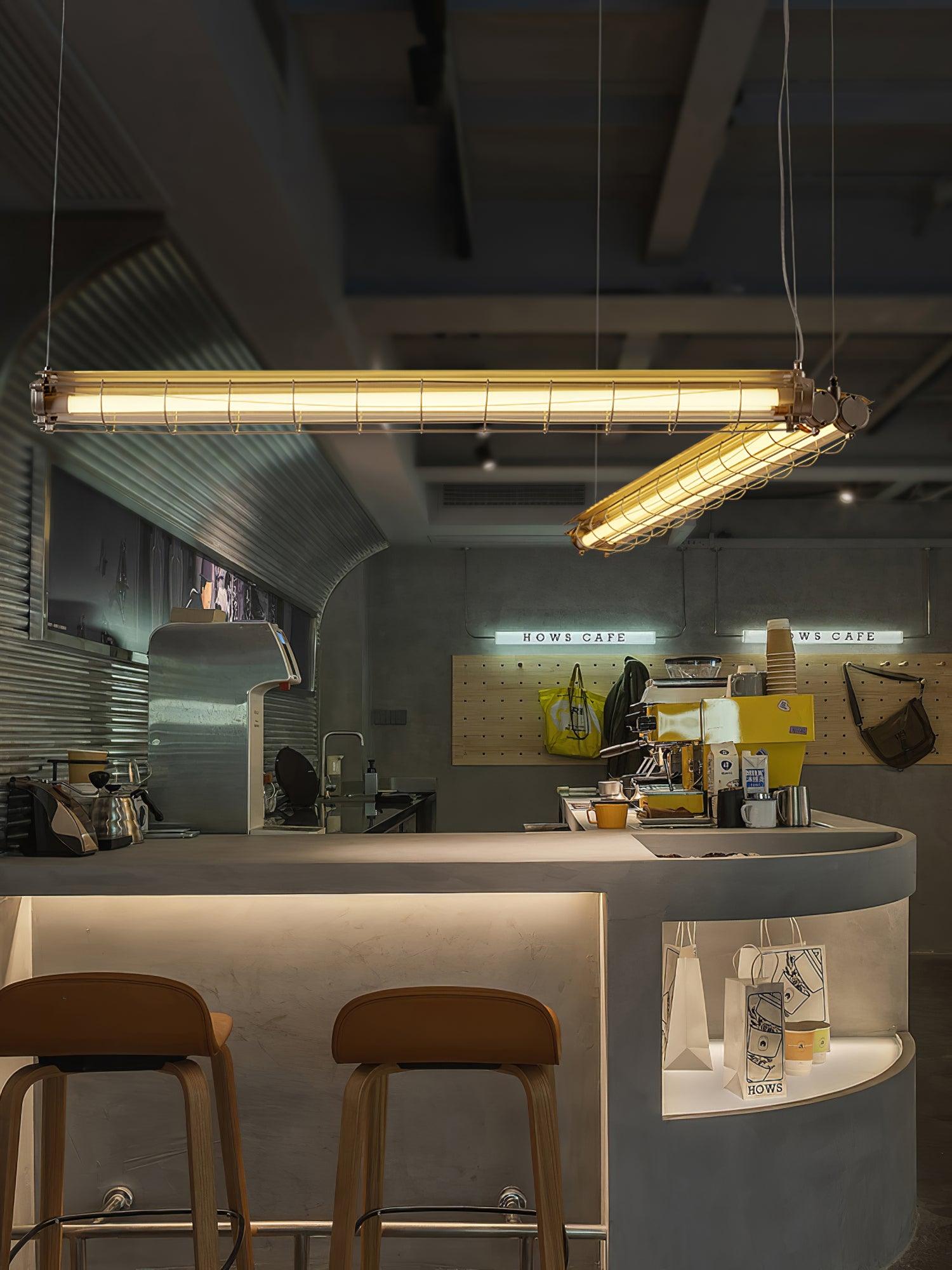 Arsorisra Industrial Linear Pendant Light - Lamp Copper