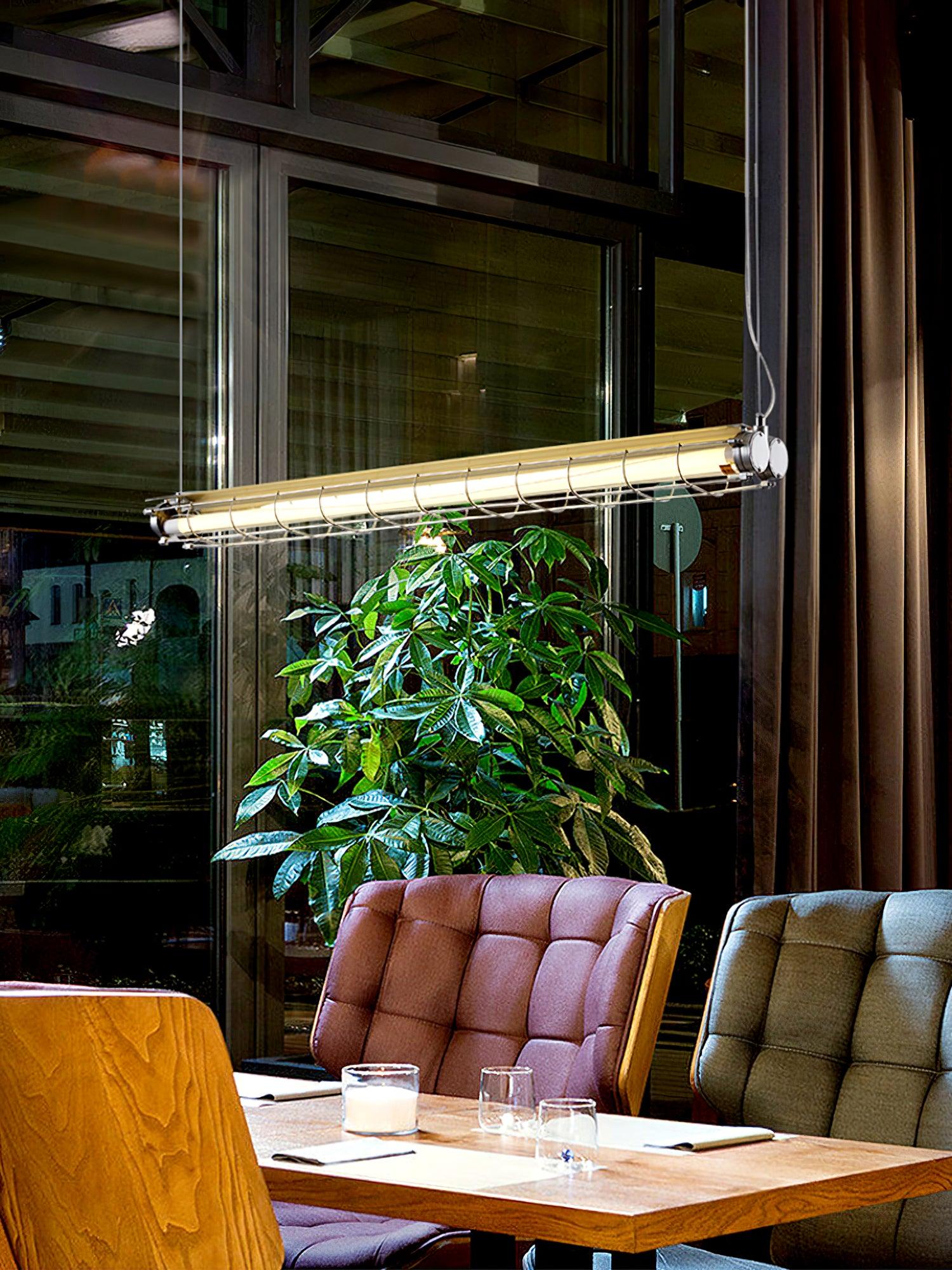 Arsorisra Industrial Linear Pendant Light - Lamp Copper