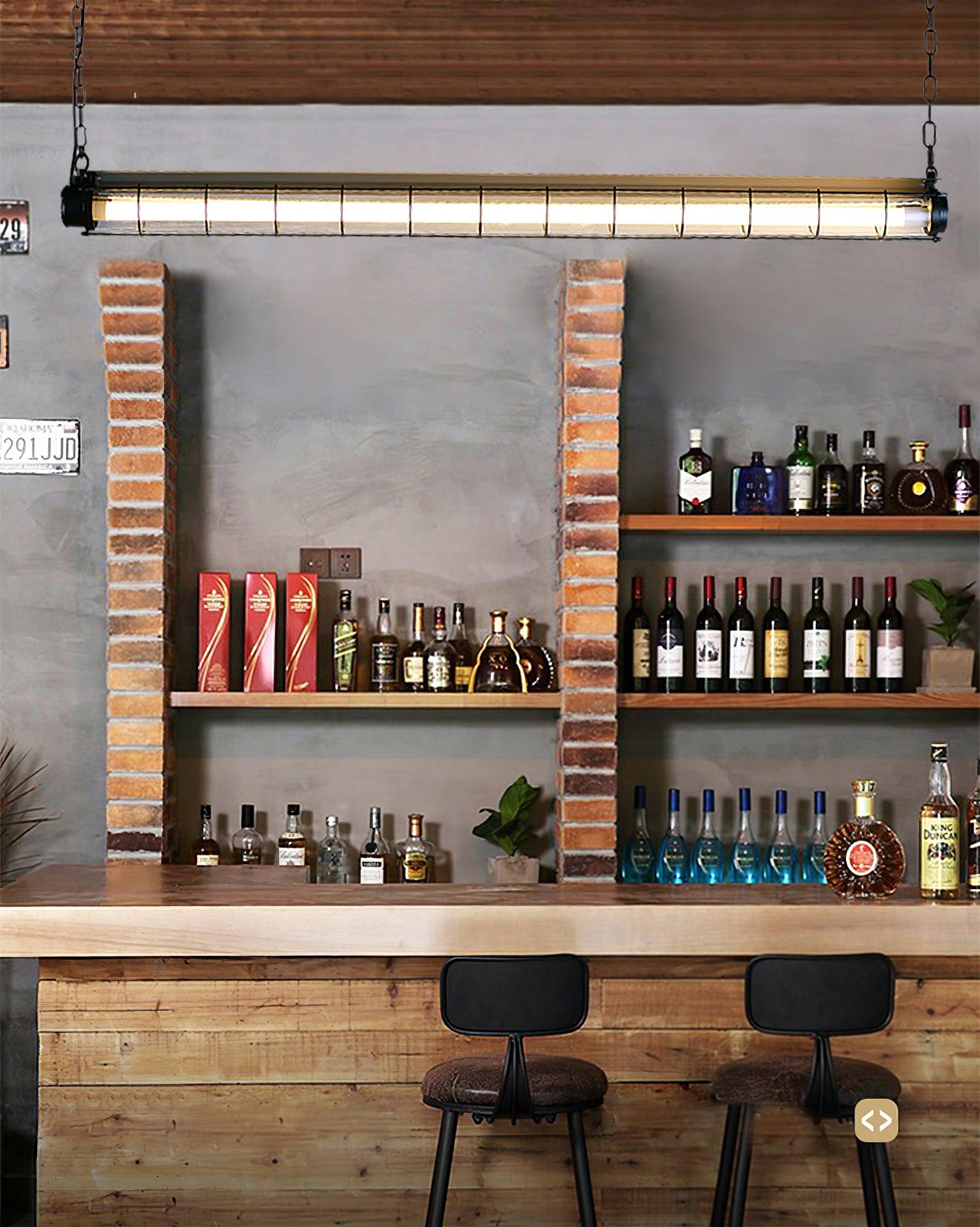 Arsorisra Industrial Linear Pendant Light - Lamp Copper