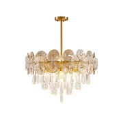 Caeluvyo Postmodern Luxury Elegance Crystal Chandelier - Lamp Copper