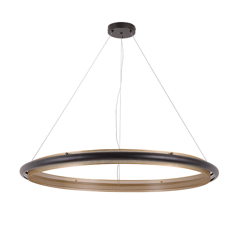 Himinuvyo Modern Minimalist LED Acrylic Metal Chandelier - Lamp Copper