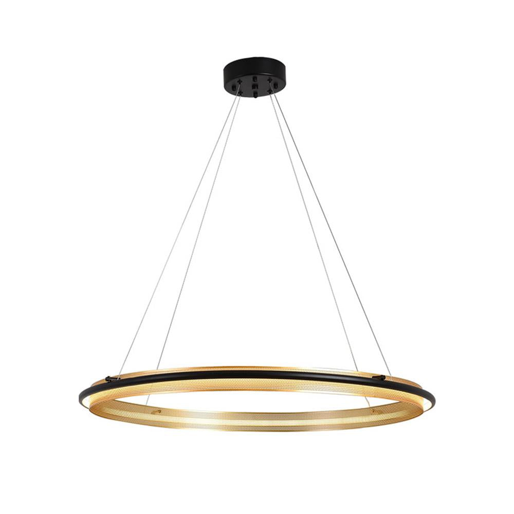 Himinuvyo Modern Minimalist LED Acrylic Metal Chandelier - Lamp Copper
