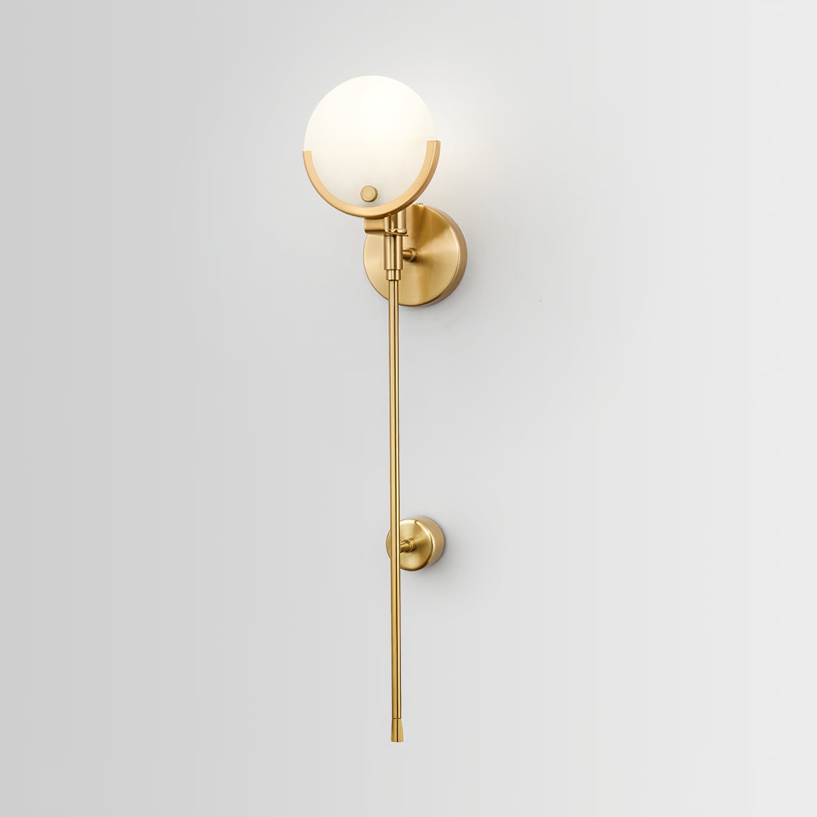 Bravi Brass Sconce Alabaster - Lamp Copper