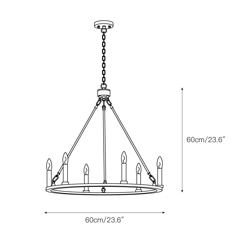 Mjolkuvyo Modern Minimalist Metal Chandelier - Lamp Copper