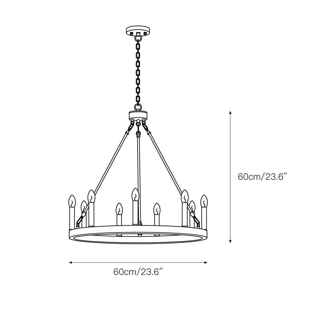 Mjolkuvyo Modern Minimalist Metal Chandelier - Lamp Copper