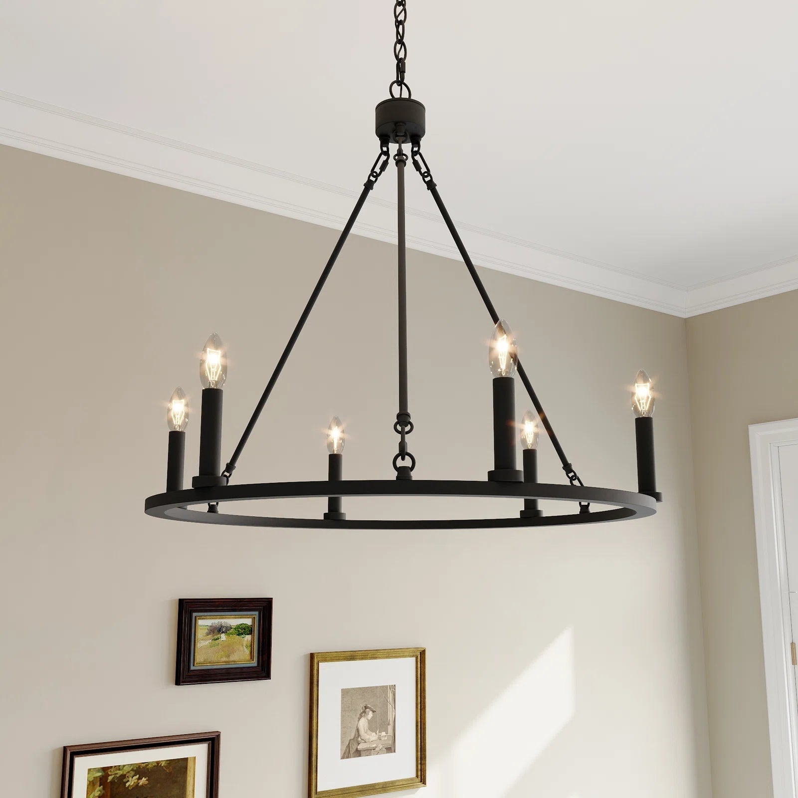 Mjolkuvyo Modern Minimalist Metal Chandelier - Lamp Copper