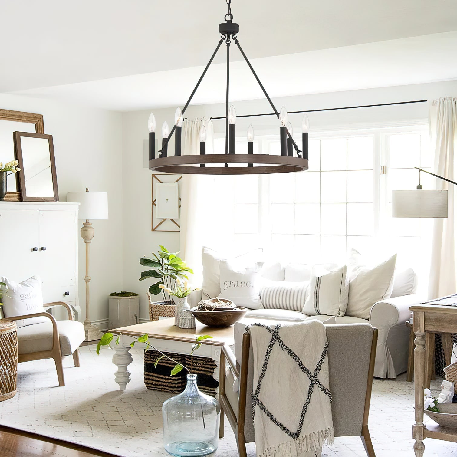 Mjolkuvyo Modern Minimalist Metal Chandelier - Lamp Copper