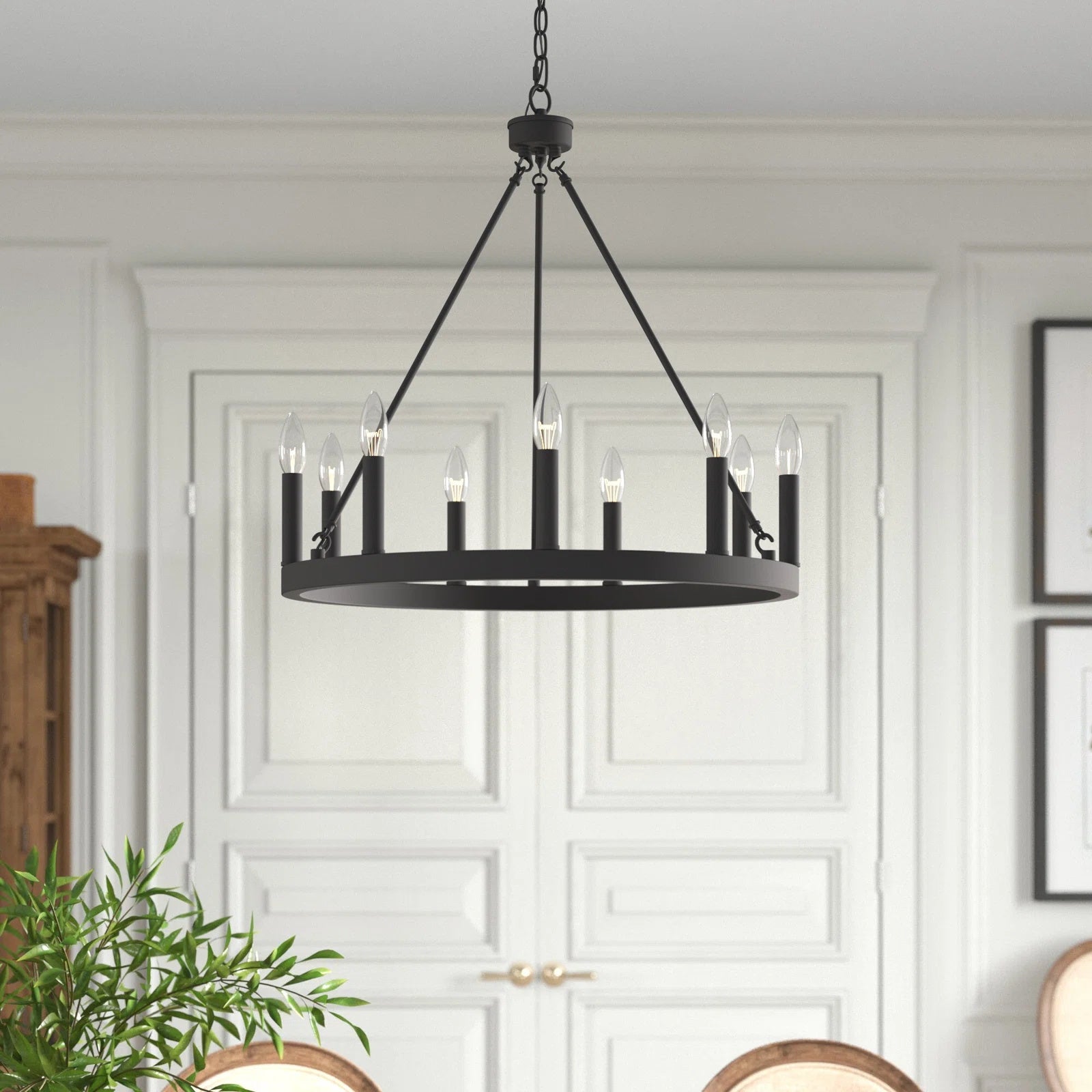 Mjolkuvyo Modern Minimalist Metal Chandelier - Lamp Copper