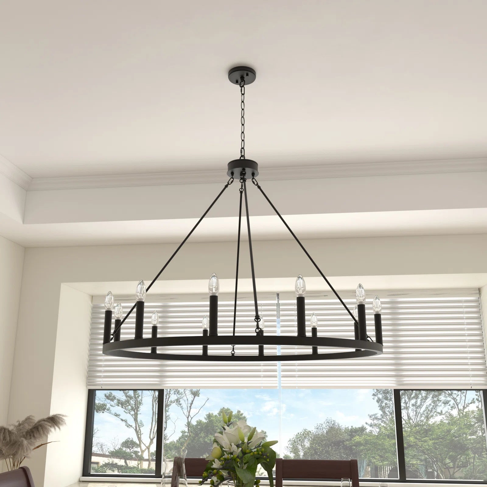 Mjolkuvyo Modern Minimalist Metal Chandelier - Lamp Copper