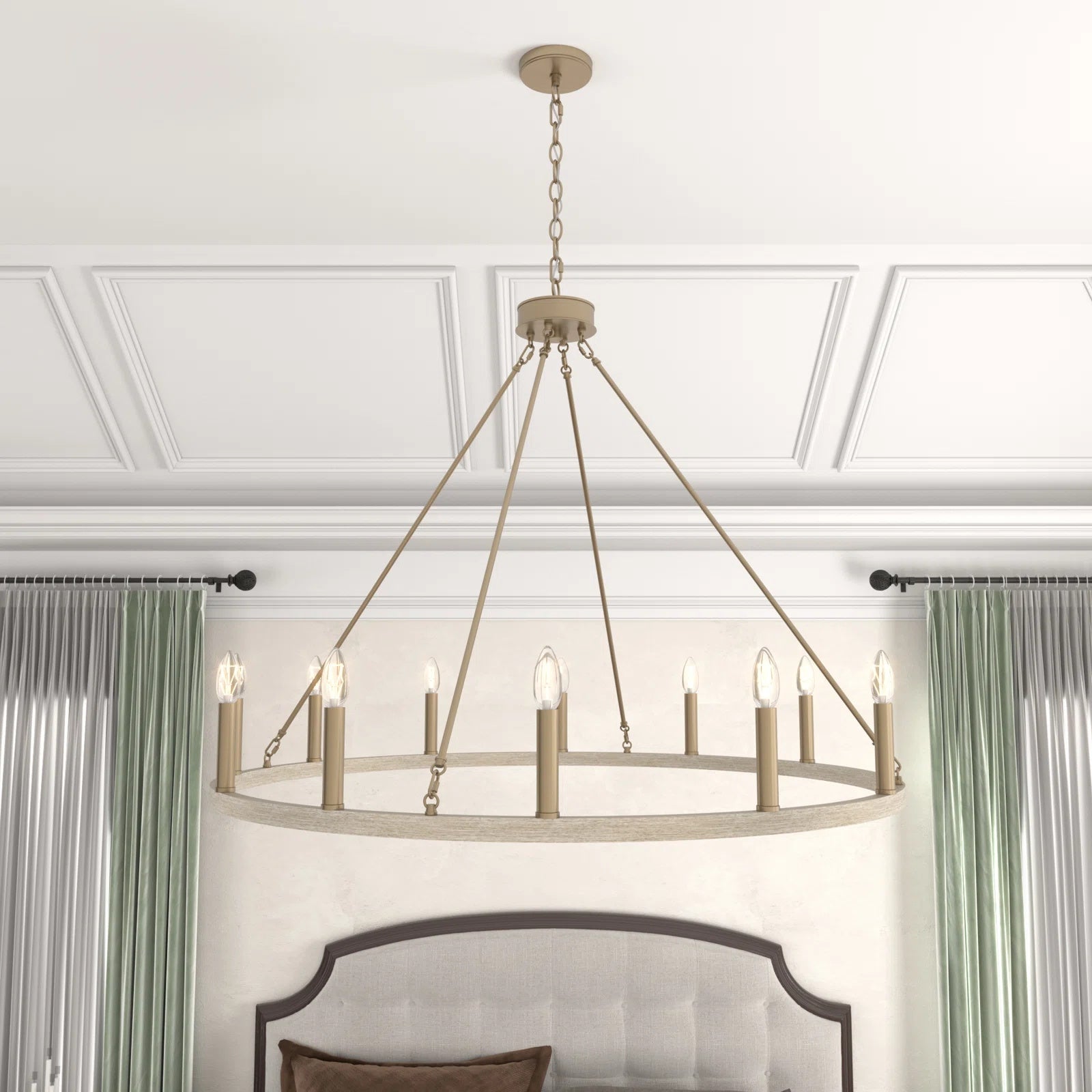 Mjolkuvyo Modern Minimalist Metal Chandelier - Lamp Copper