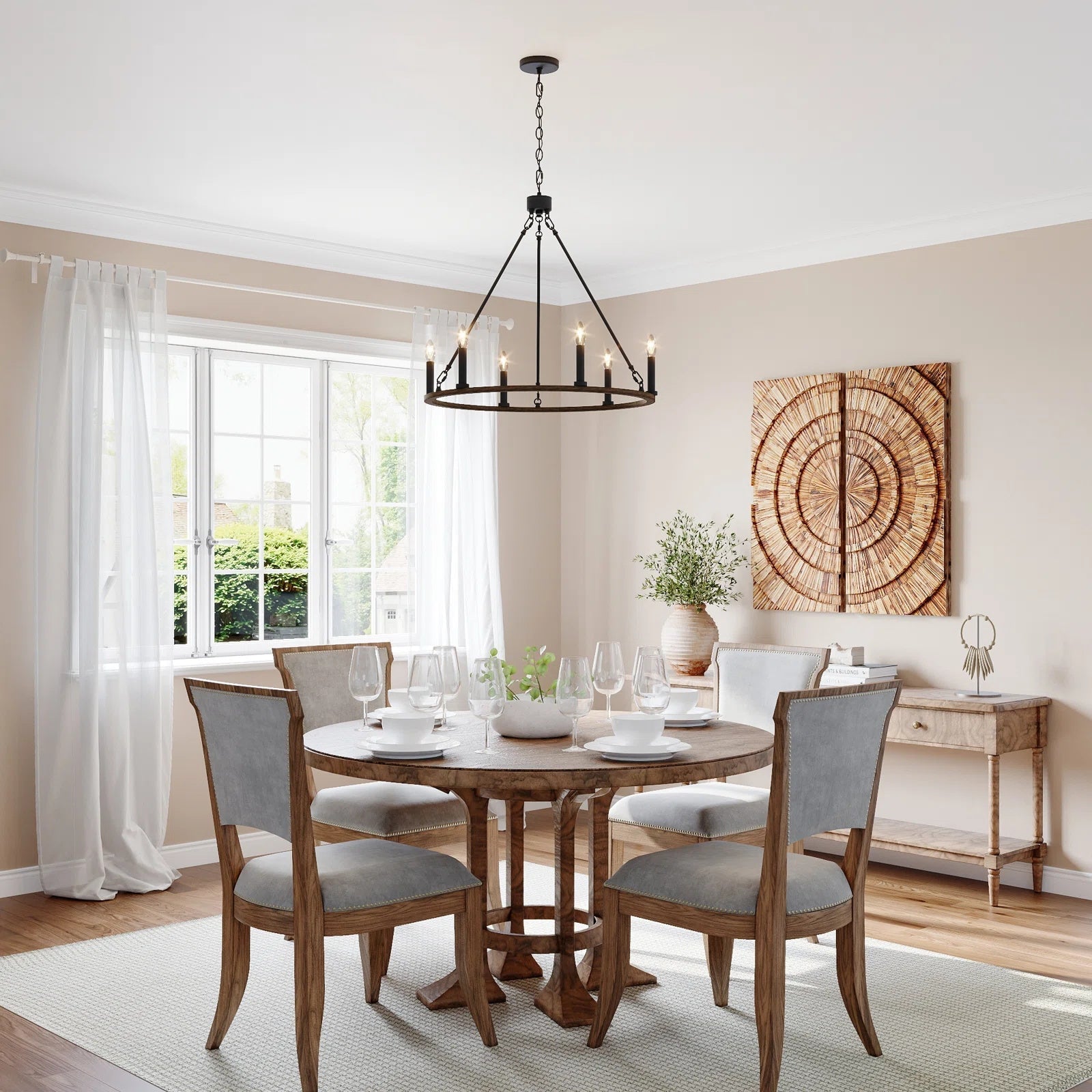 Mjolkuvyo Modern Minimalist Metal Chandelier - Lamp Copper