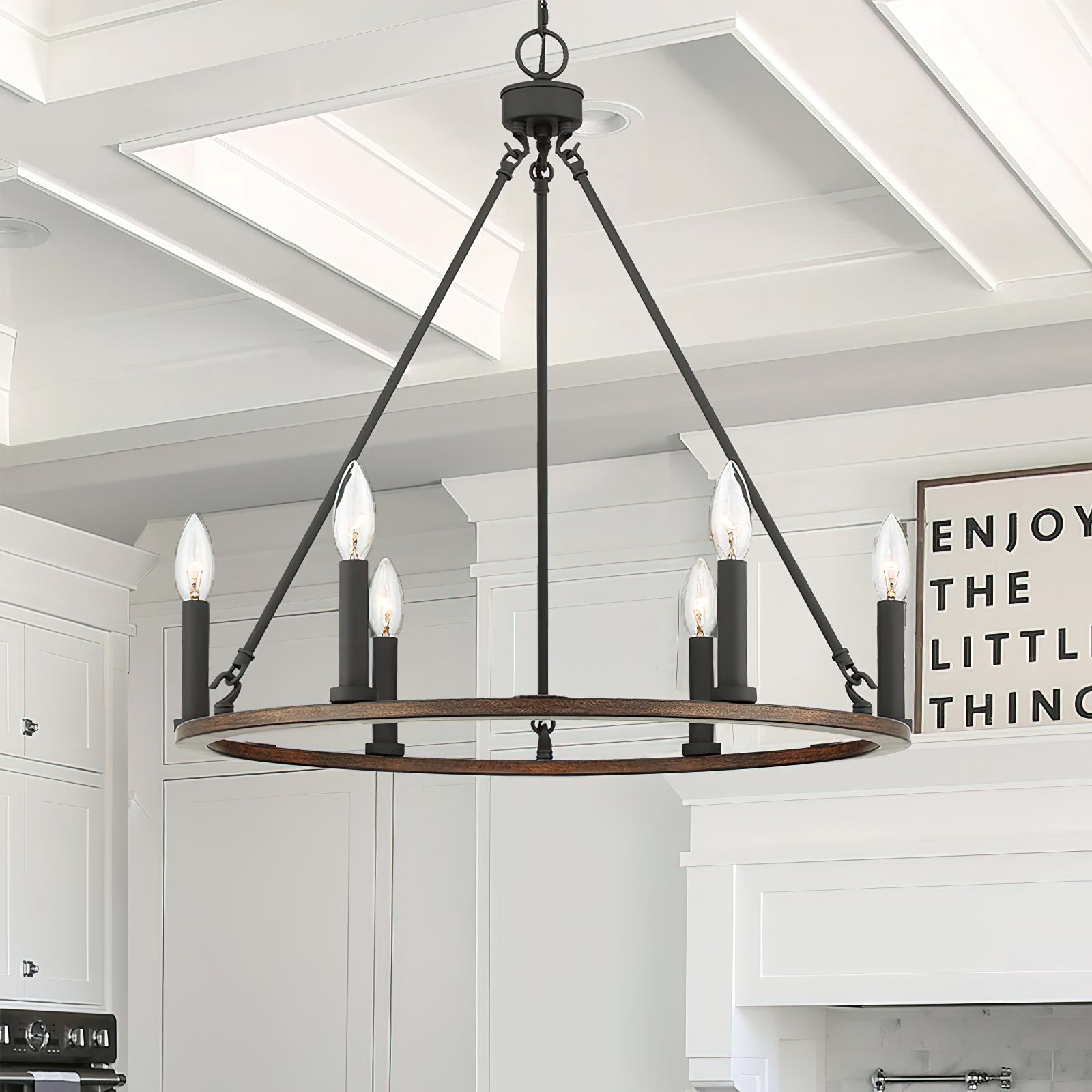 Mjolkuvyo Modern Minimalist Metal Chandelier - Lamp Copper