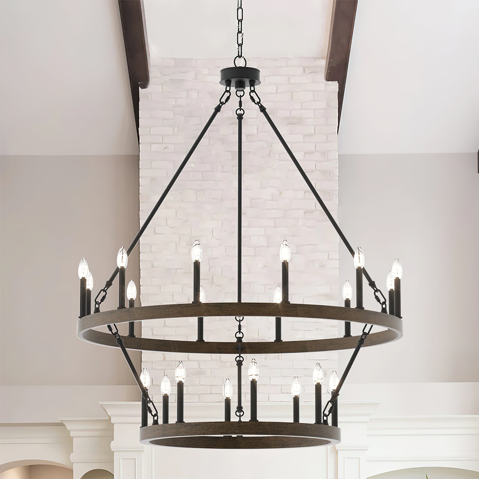 Mjolkuvyo Modern Minimalist Metal Chandelier - Lamp Copper