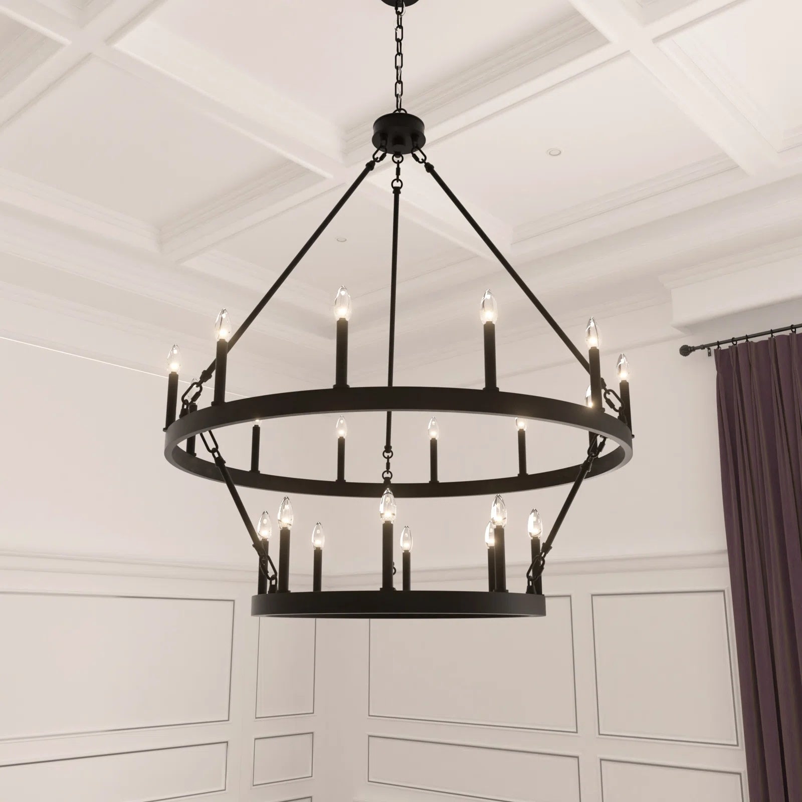 Mjolkuvyo Modern Minimalist Metal Chandelier - Lamp Copper