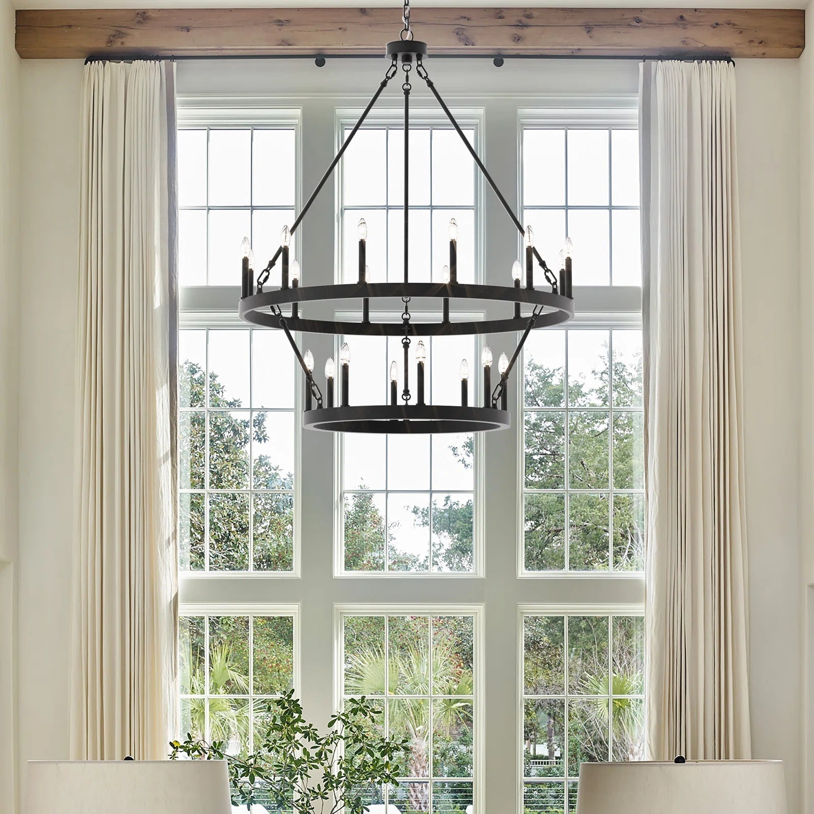 Mjolkuvyo Modern Minimalist Metal Chandelier - Lamp Copper
