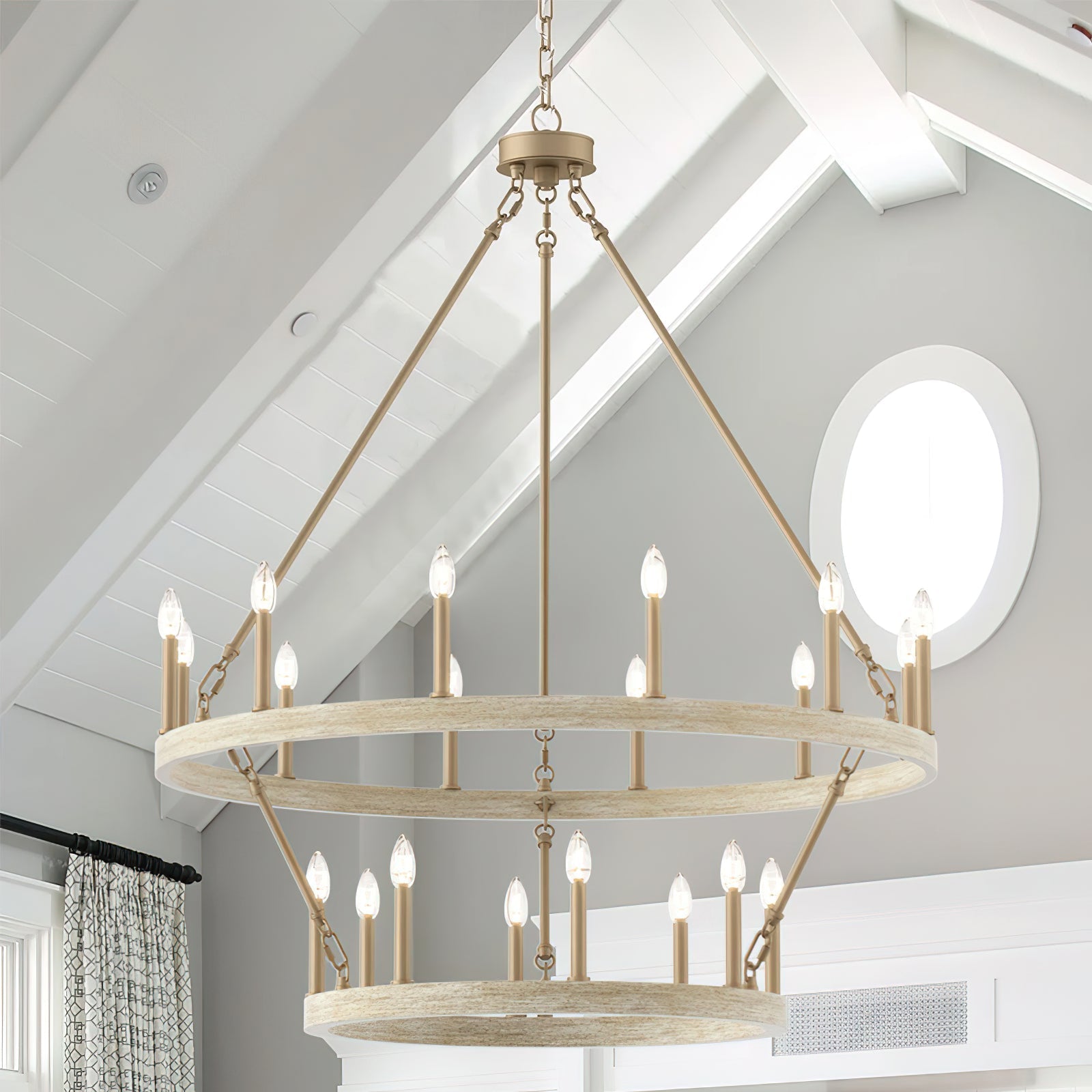 Mjolkuvyo Modern Minimalist Metal Chandelier - Lamp Copper